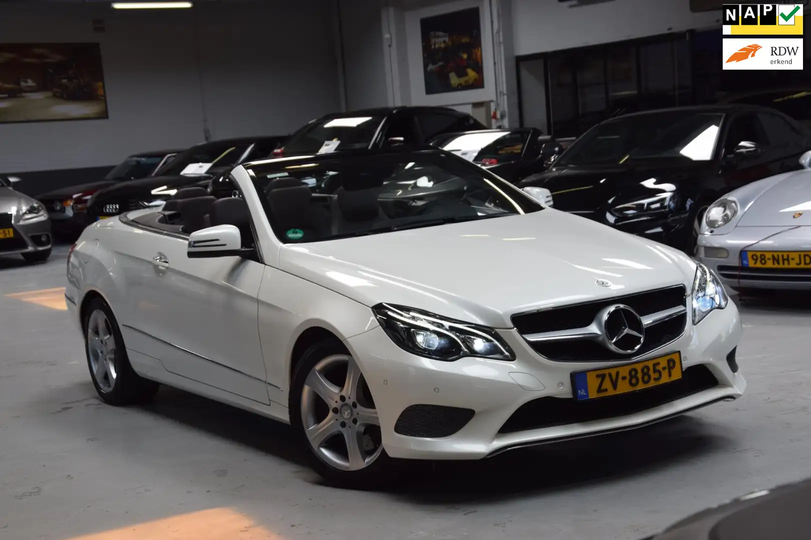 Mercedes-Benz E 400 Cabrio Prestige Navi|Leder|Airscarf|333pk!|Lane-As Blanc - 1