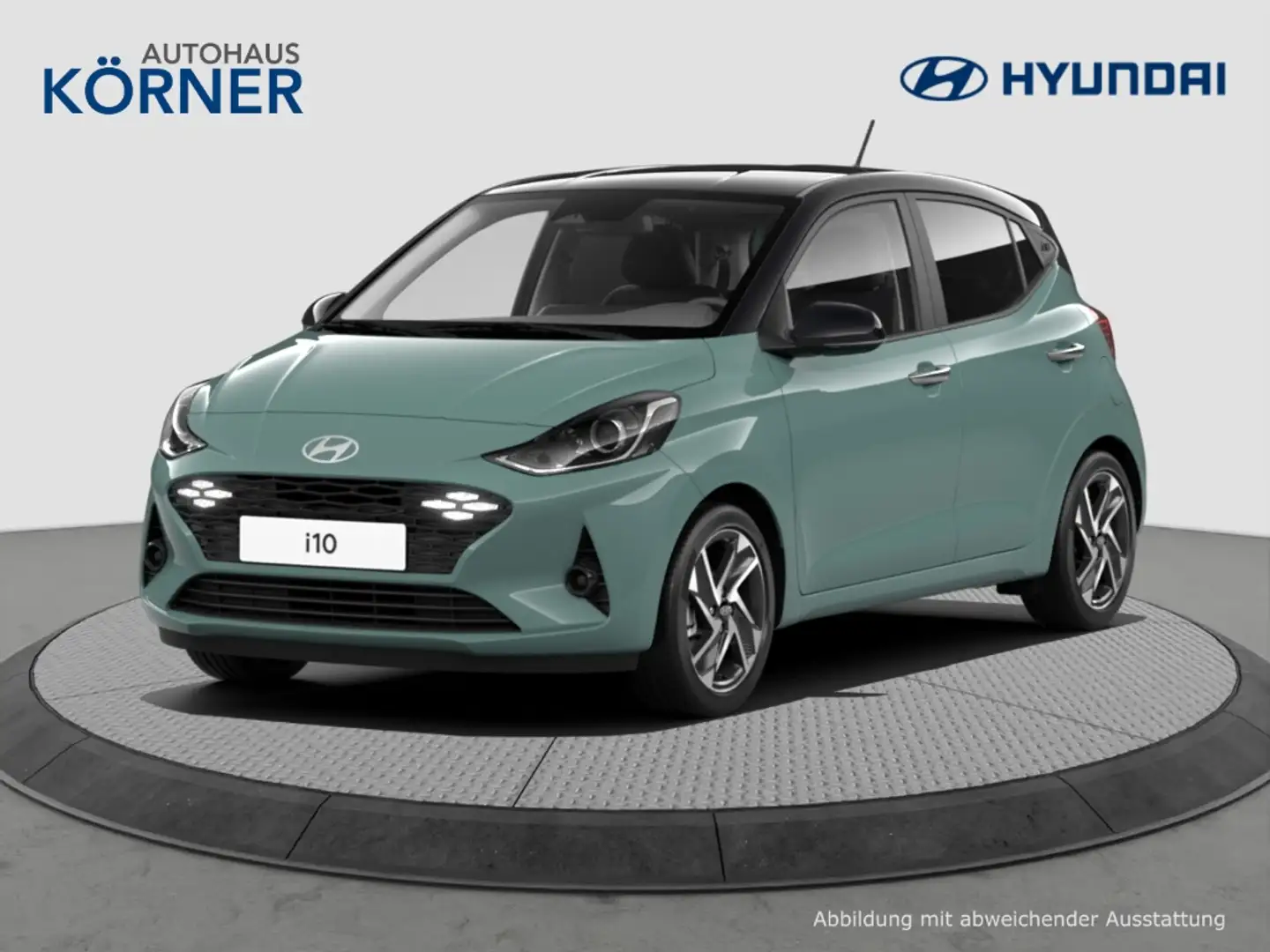 Hyundai i10 1.2 PRIME KEYLESS APPLE CARPLAY ANDROID AUTO DAB S Grün - 1