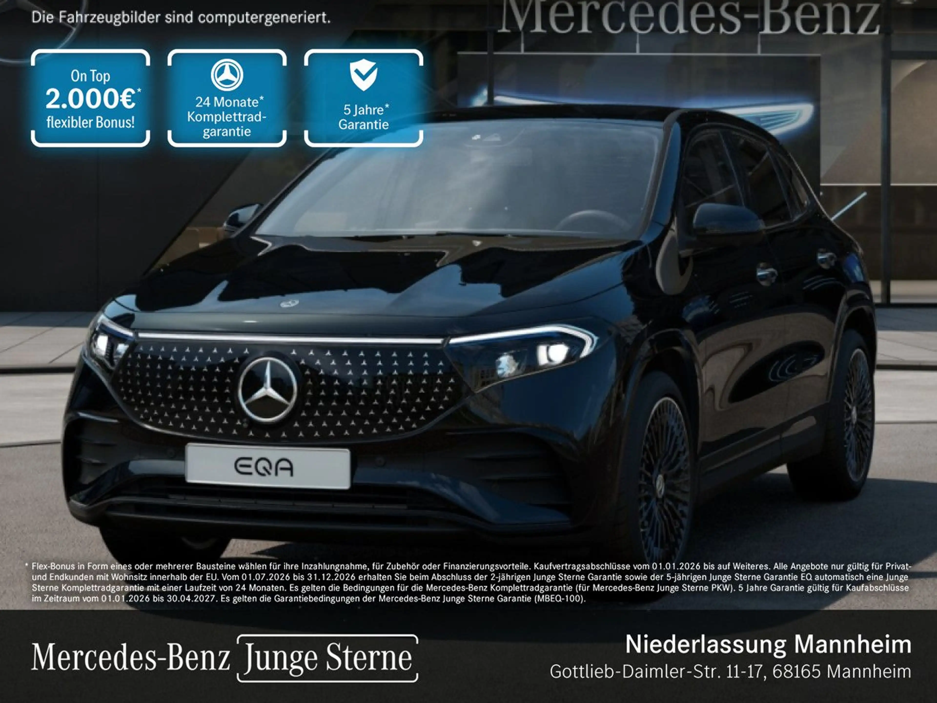 Mercedes-Benz EQA 350 4M AMG+NIGHT+PLUS-PAKET+360+MEMORY+KEYLESS