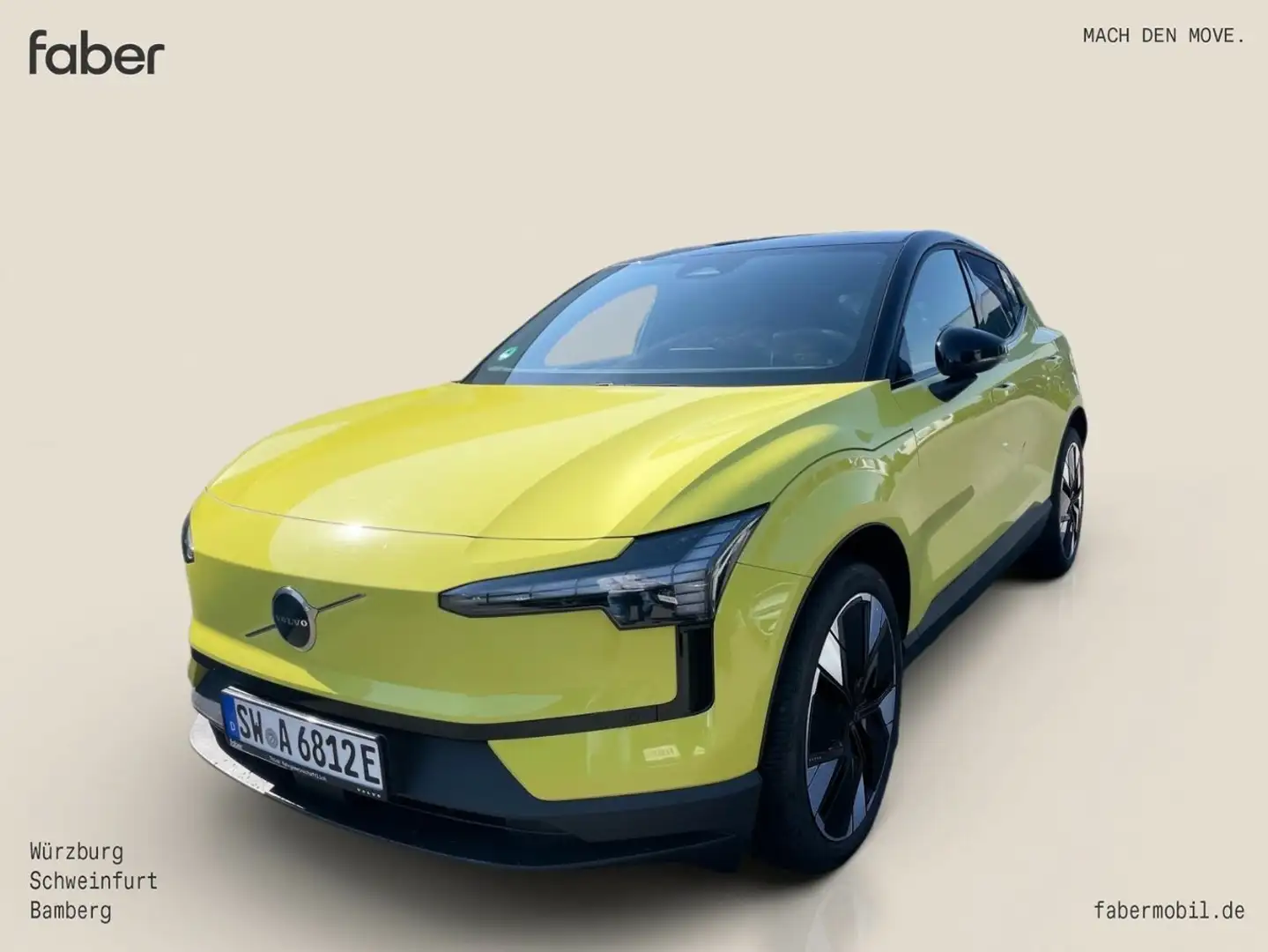 Volvo EX30 Single Motor RWD Plus Pure Electric Gelb - 1