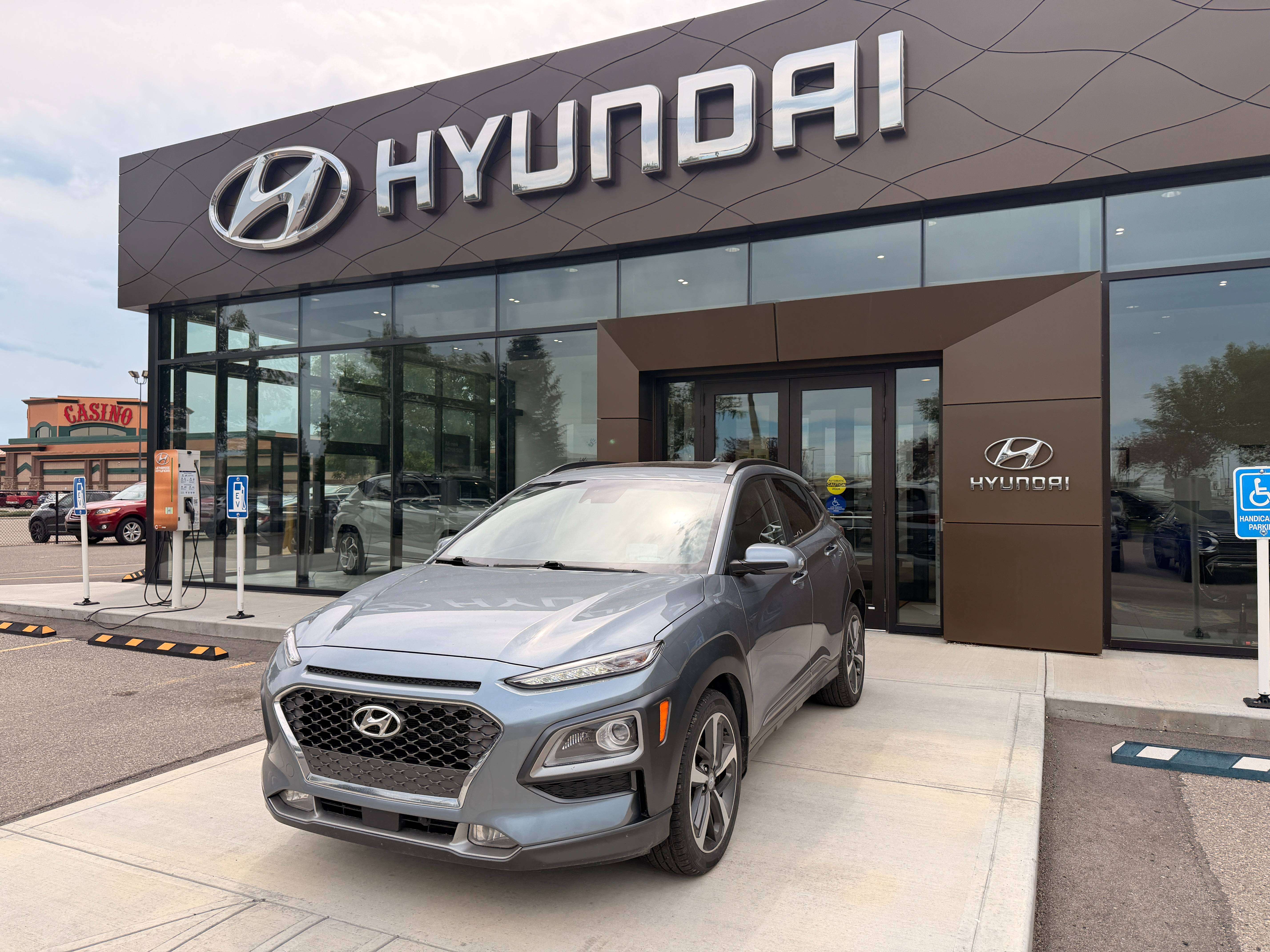 Silver 2021 Hyundai Kona SUV / Crossover All-Wheel Drive 7-Speed Automatic