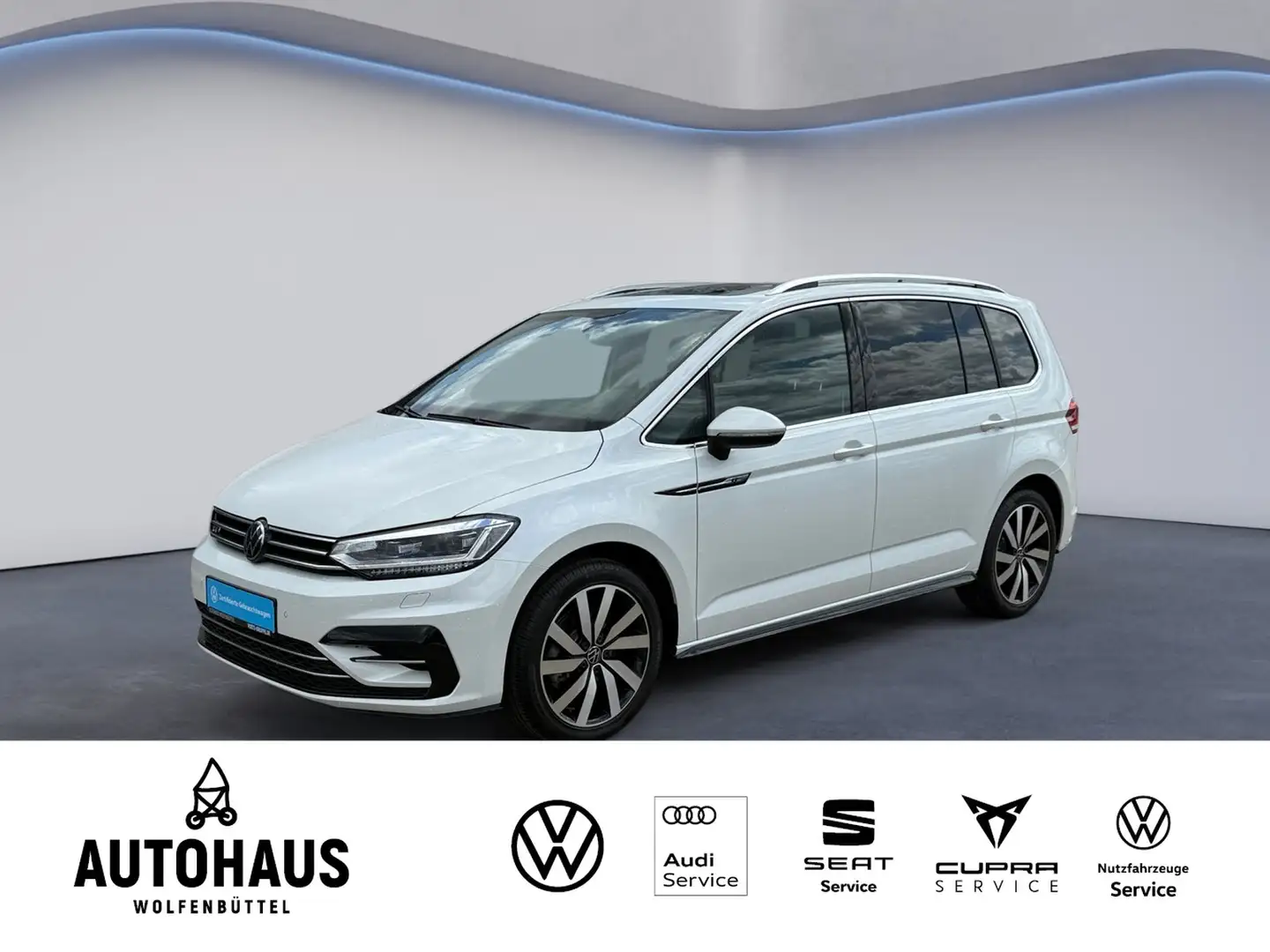 Volkswagen Touran Highline R-Line 1.5 TSI DSG 7-SITZER PANO Weiß - 1