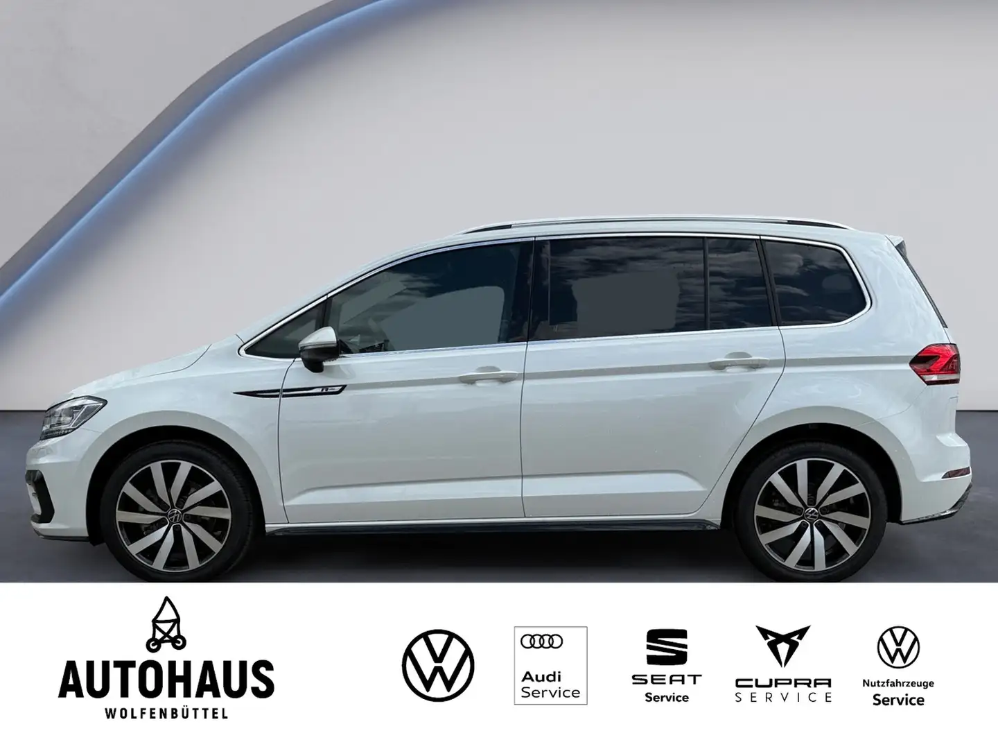 Volkswagen Touran Highline R-Line 1.5 TSI DSG 7-SITZER PANO Weiß - 2
