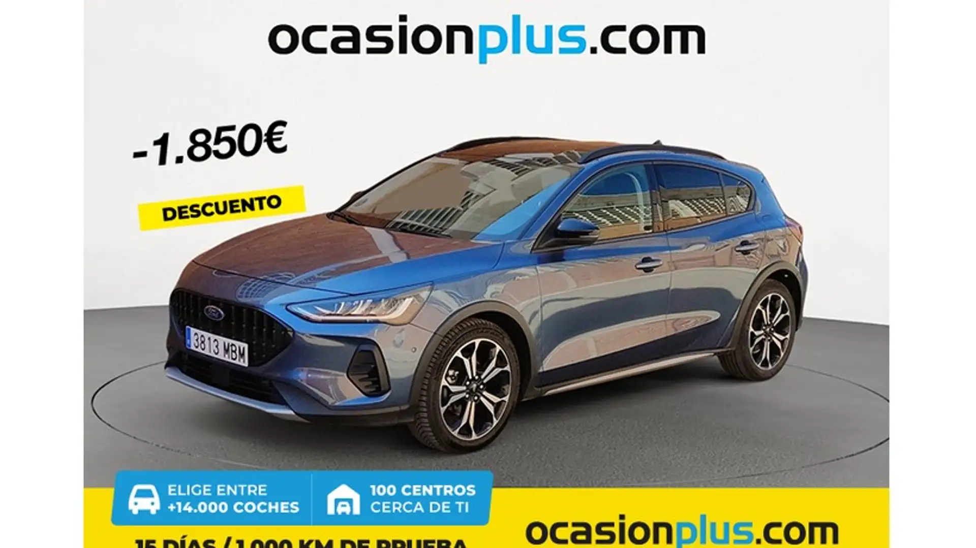 Ford Focus 1.0 Ecoboost MHEV Active Style SIP 155 Blauw - 1