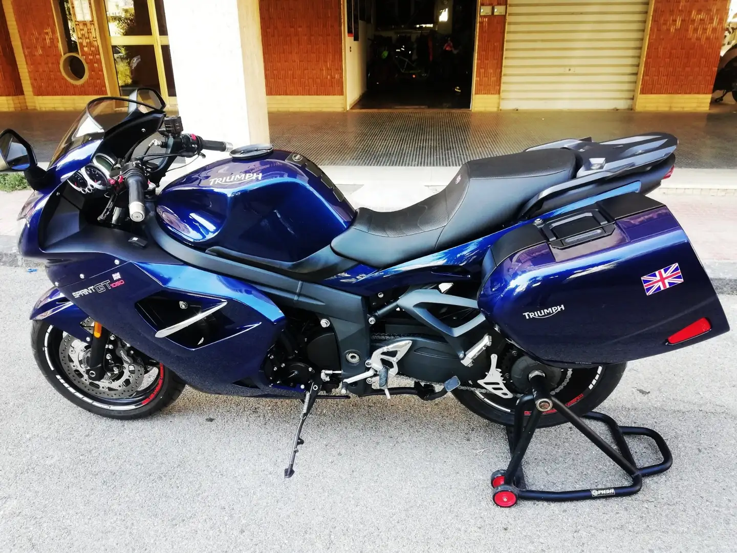 Triumph Sprint GT valigie laterali originali Bleu - 2