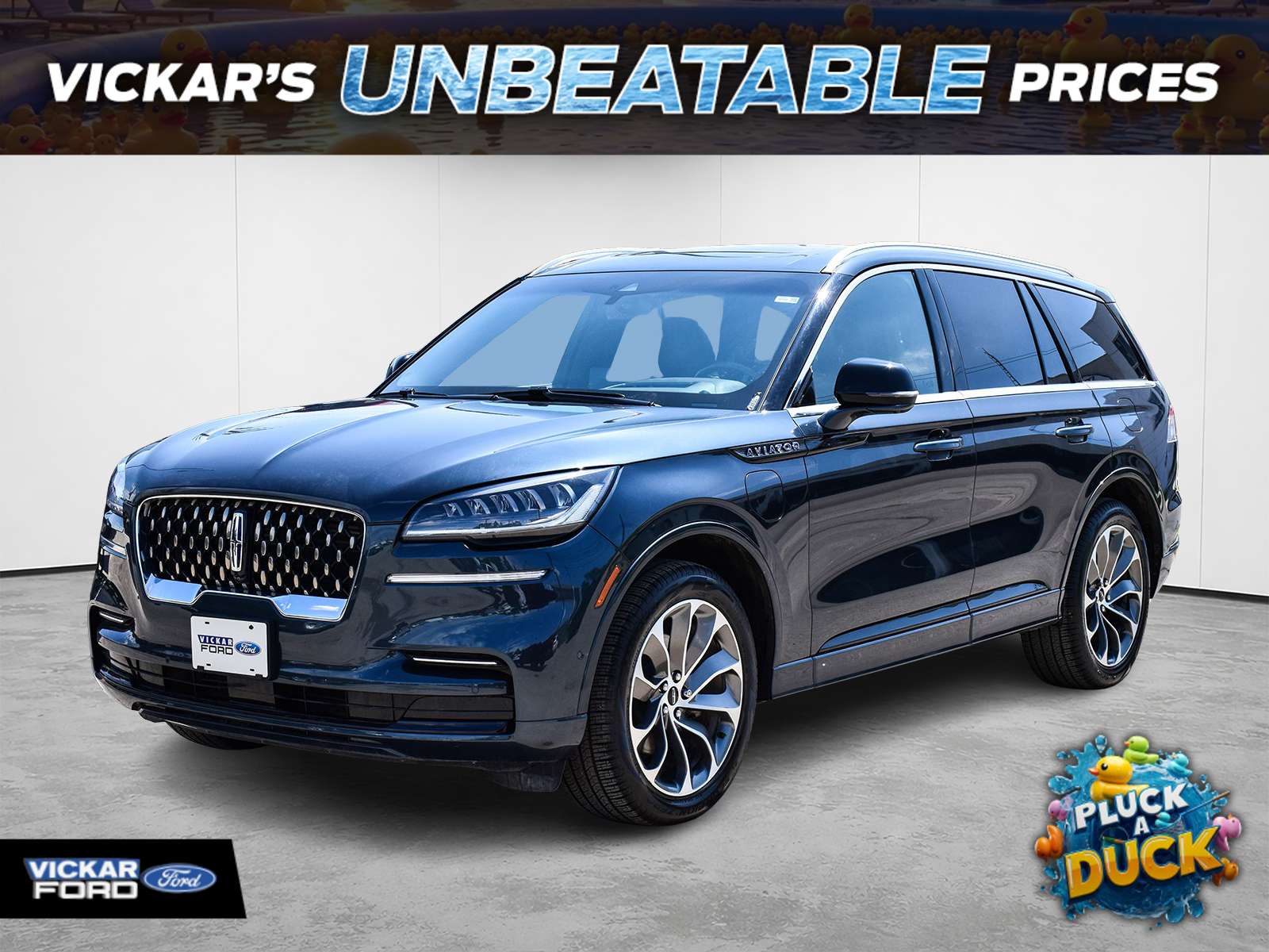 Blue 2023 Lincoln Aviator SUV / Crossover All-Wheel Drive Automatic