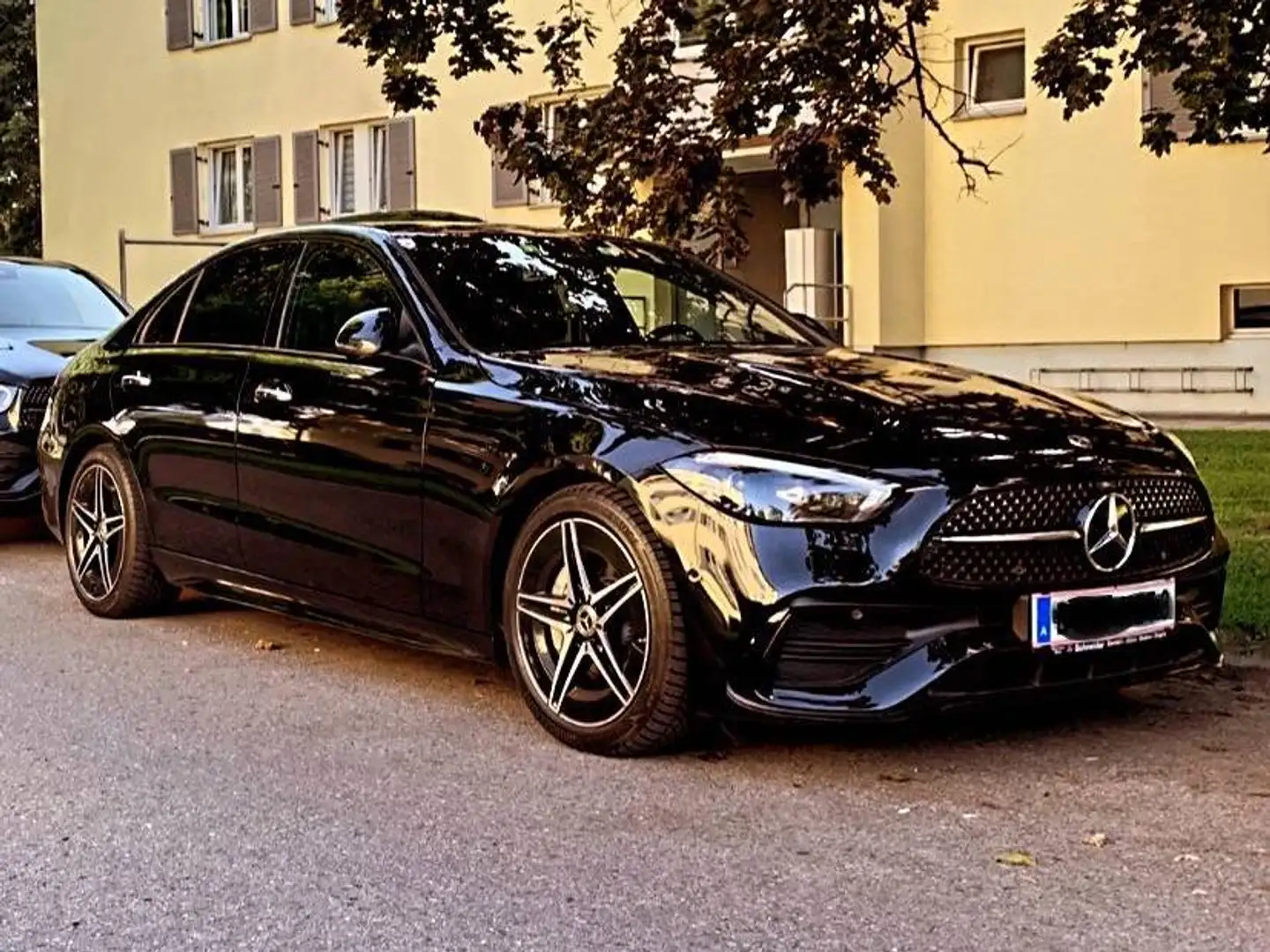 Mercedes-Benz C 220 C 220d Aut. AMG VOLL GARANTIE SERVICE NEU Ambiente Night 360 LED SpurWechsel TotWinkel Distronic Navi Schwarz - 2