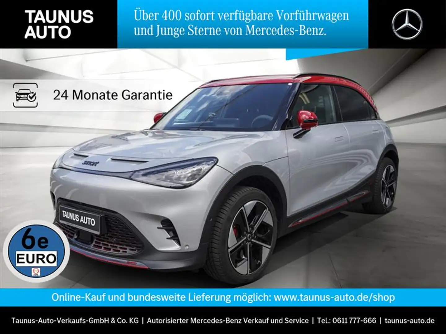 smart #1 Brabus PANORAMA HUD KAMERA360 SOUND Stříbrná - 1