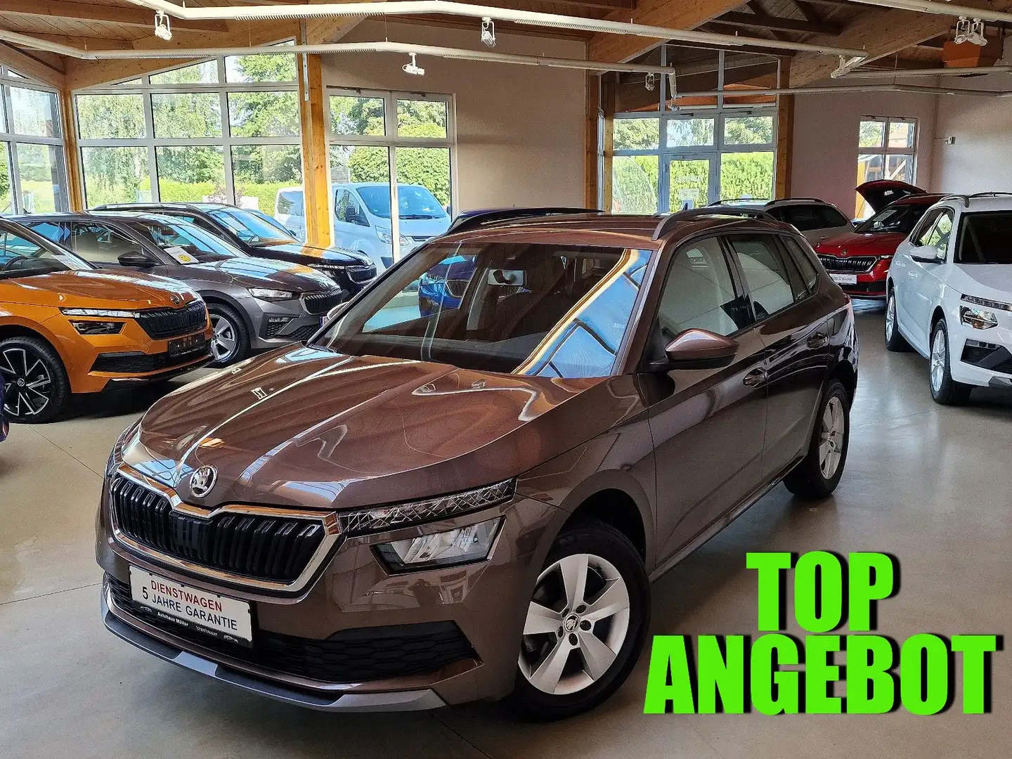 Skoda Kamiq Ambition Plus AHK 5J-GAR LED PDC SHZ SML T Brun - 1