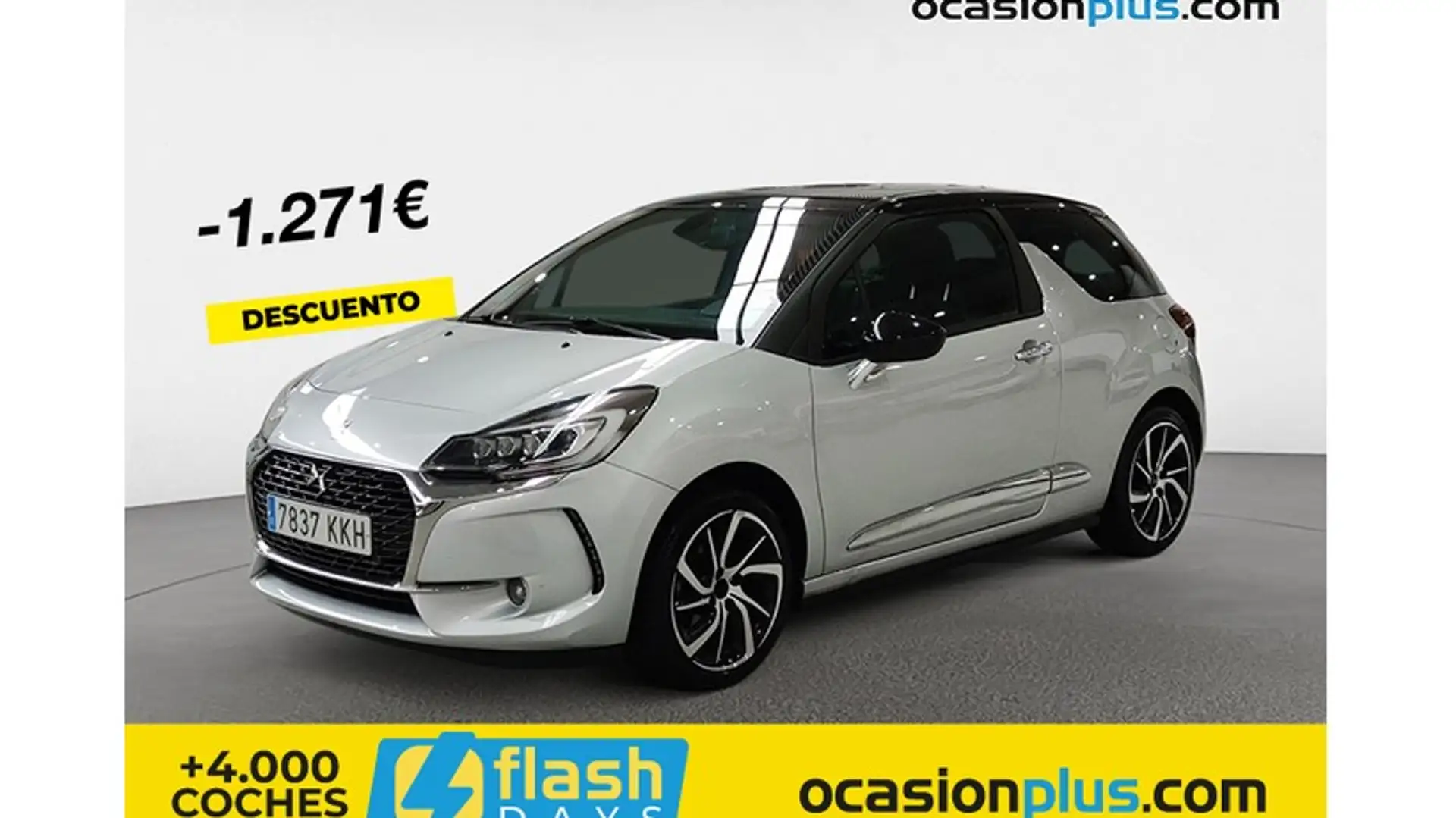 DS Automobiles DS 3 1.6BlueHDi S&S Desire 100 Grijs - 1