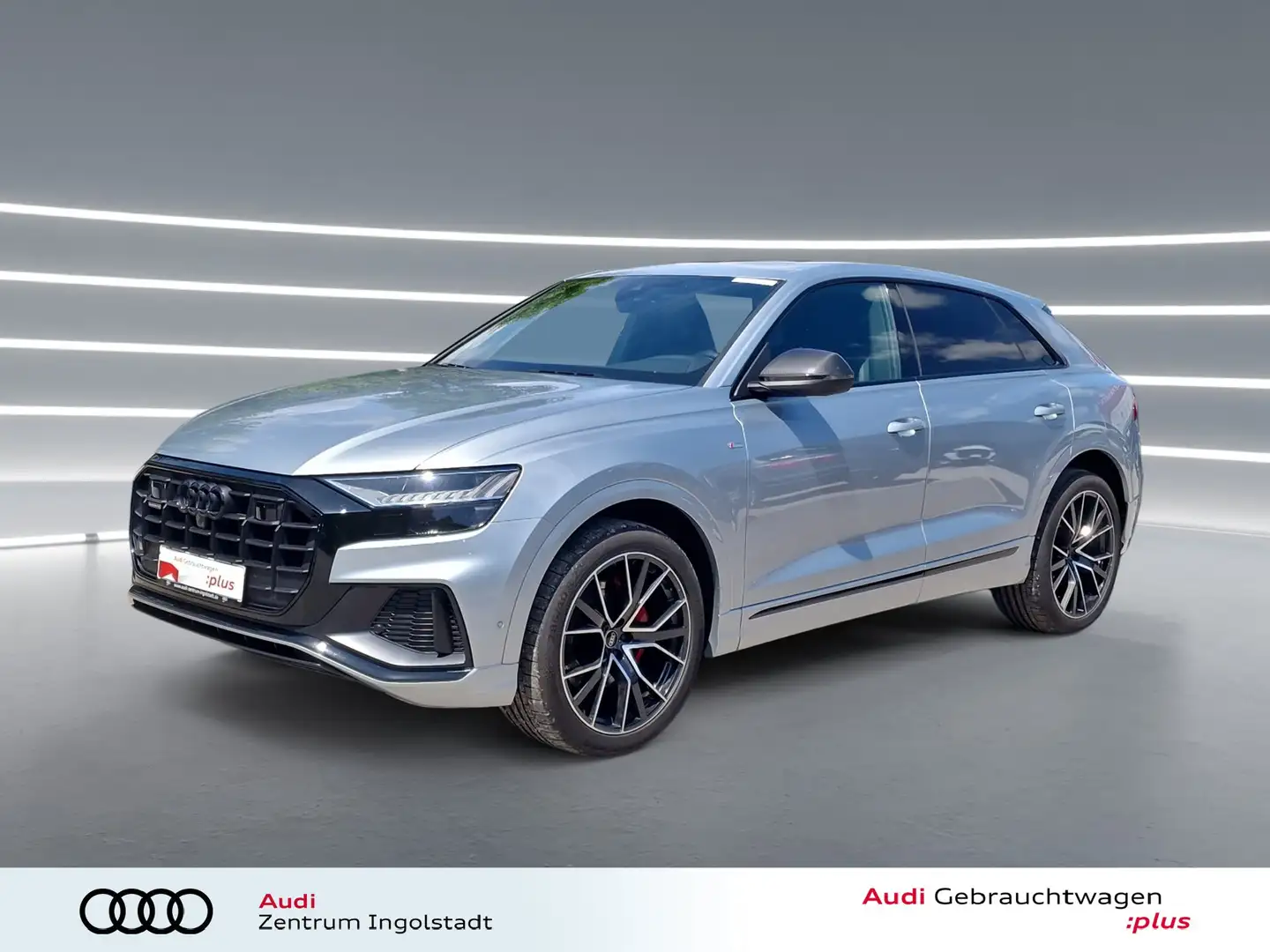 Audi Q8 50 TDI qu S line compet.+ MATRIX S-Sitze Pano Silber - 2
