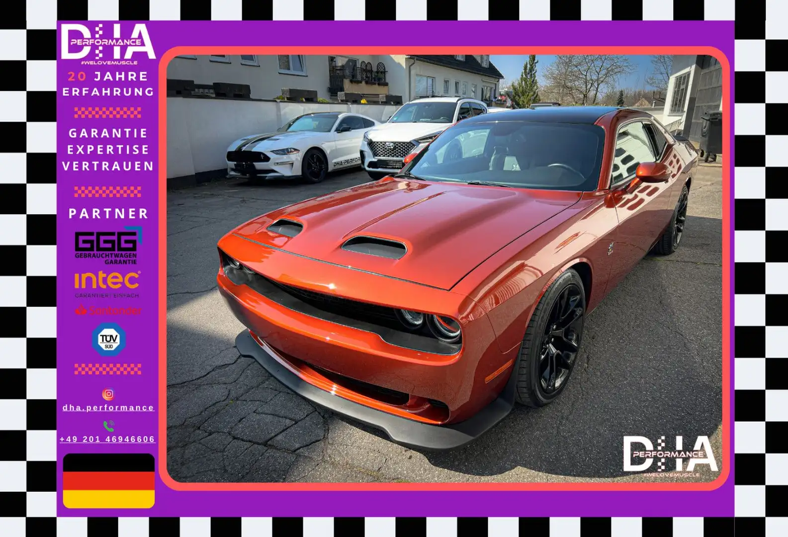 Dodge Challenger 6.4 392 SRT*BREMBO4*SCAT PACK*LAUNCH* Orange - 1