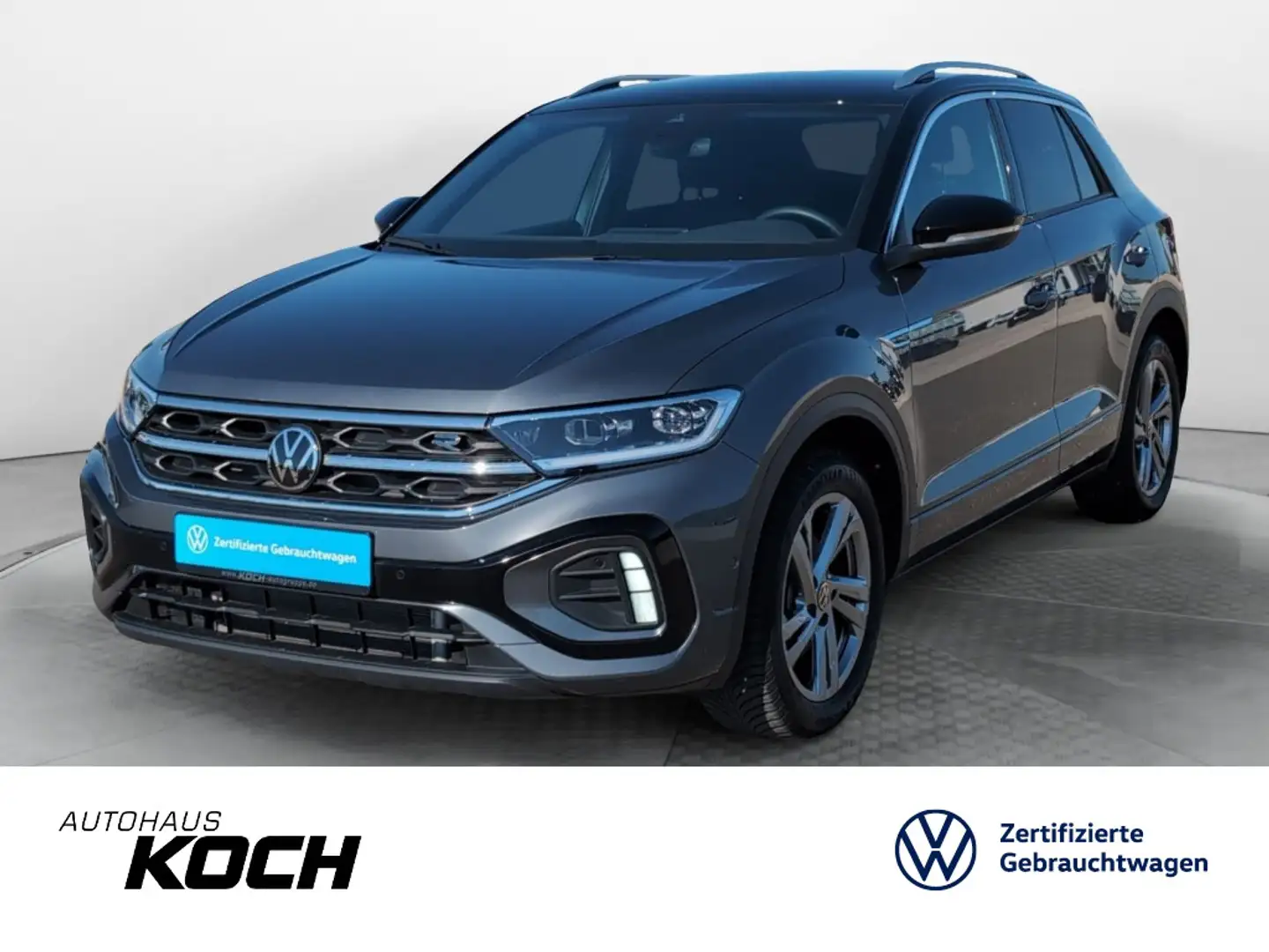 Volkswagen T-Roc 2.0TDI R-Line DSG Navi LED AHK Kamera Grijs - 1