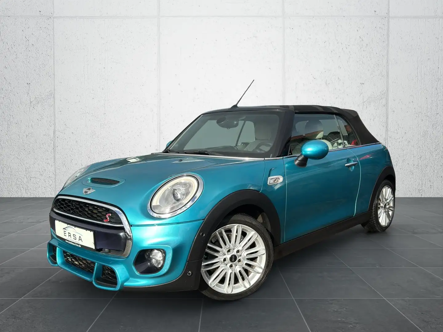 MINI Cooper S Cabrio *Automatik*JCW*Leder*Navi*Caribbean Aqua Grün - 1