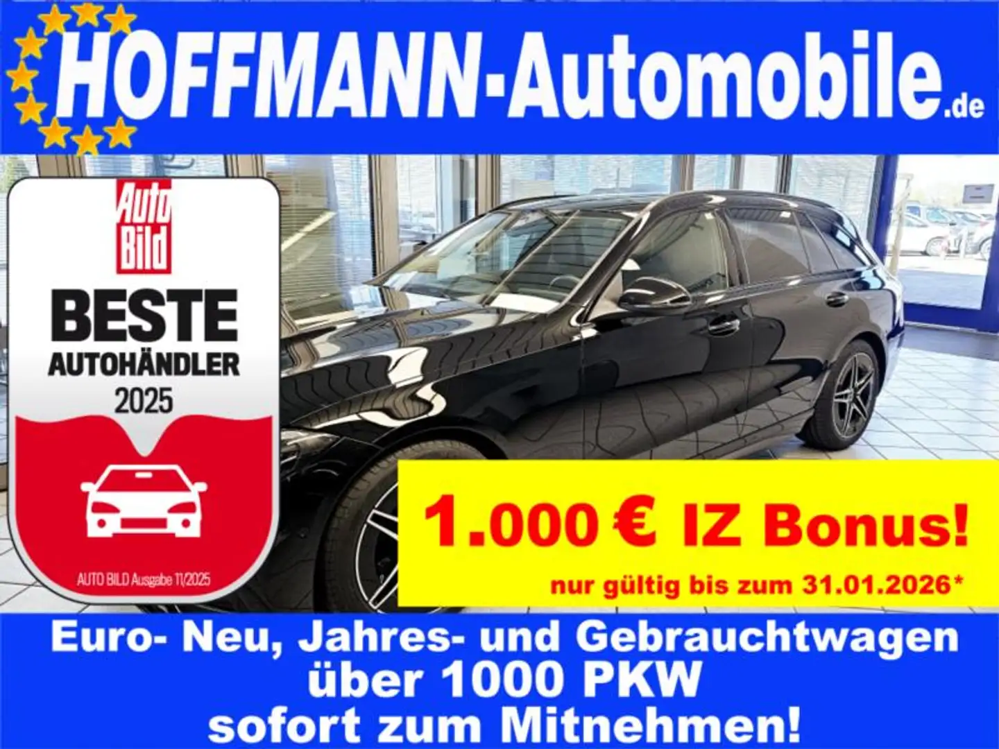 Mercedes-Benz C 200 AMG AHK,Pano-SD,Navi,Klimaaut.,el.Heckkl Noir - 1