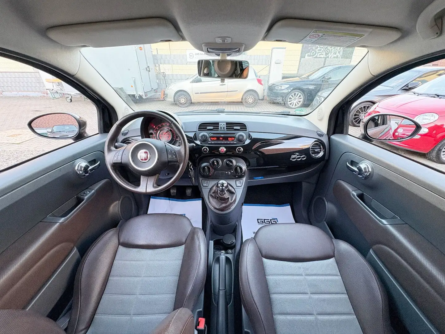 Fiat 500 1.2 8V Sport 2.Hd 44.000Km Sportsitze Leder Schwarz - 2