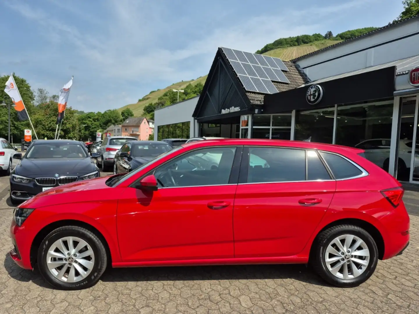 Skoda Scala 1.0 TSI Clever LED CarPlay RFK Klimaauto. Rot - 2