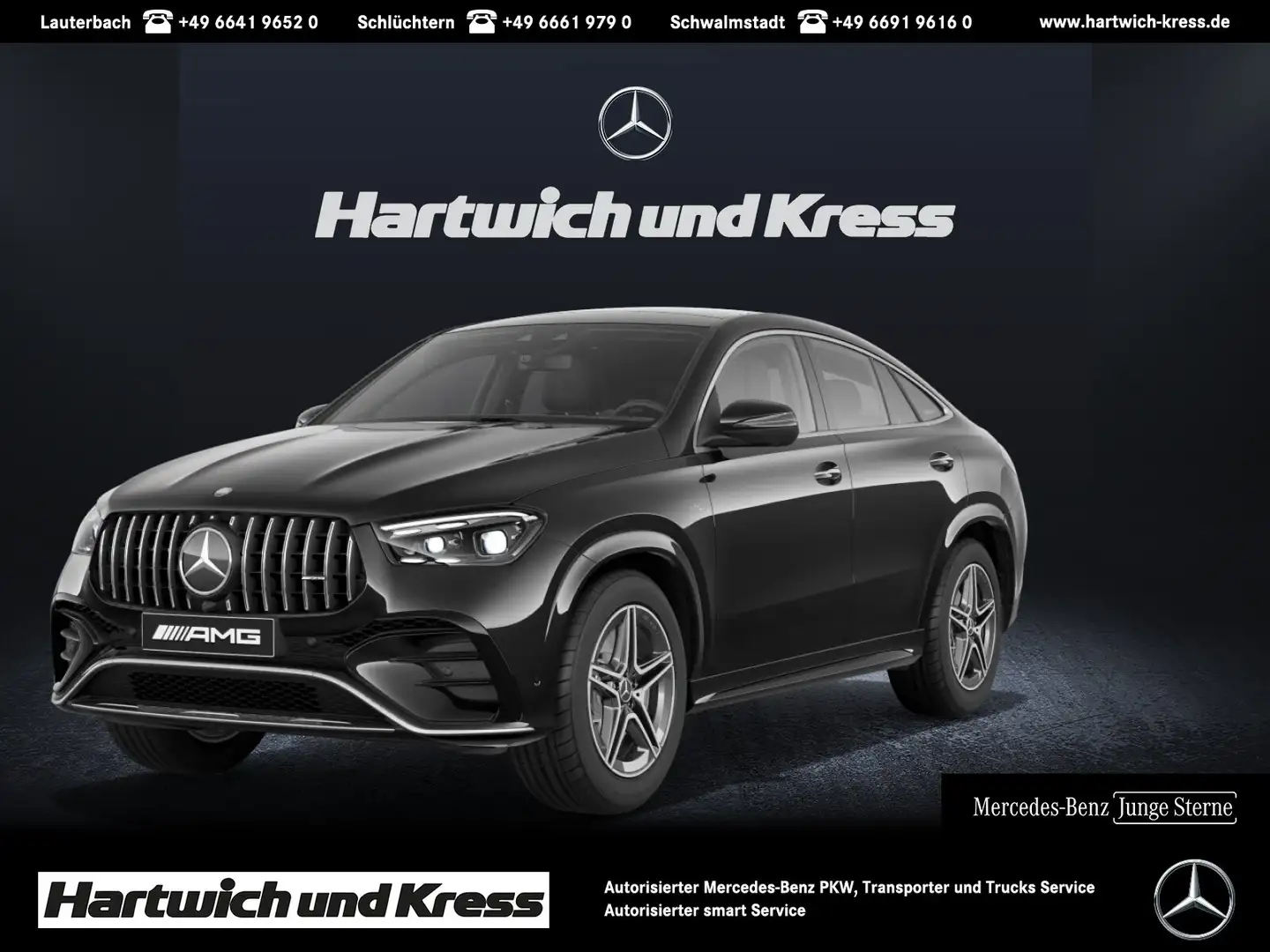 Mercedes-Benz GLE 53 AMG AMG GLE 53 4Matic+Pano+360°Kamera+Burmester+Memory Noir - 1