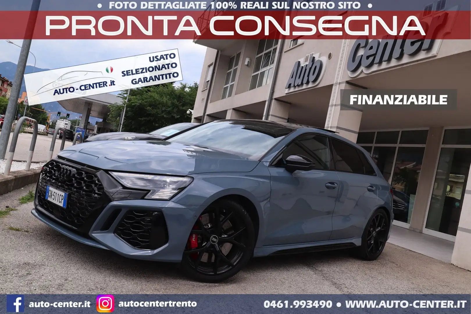 Audi RS3 RS3 SPB TFSI TETTO VMAX *GARANZIA2027 Gris - 1