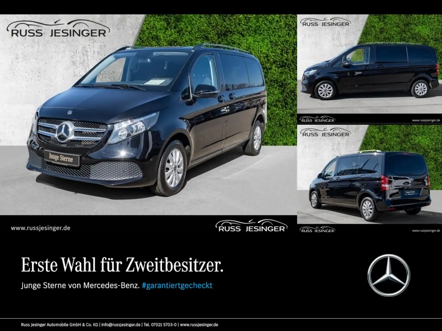 Mercedes-Benz V 220 d RISE Kompakt *Klima*Navi*Tempomat*Kamera Schwarz - 1