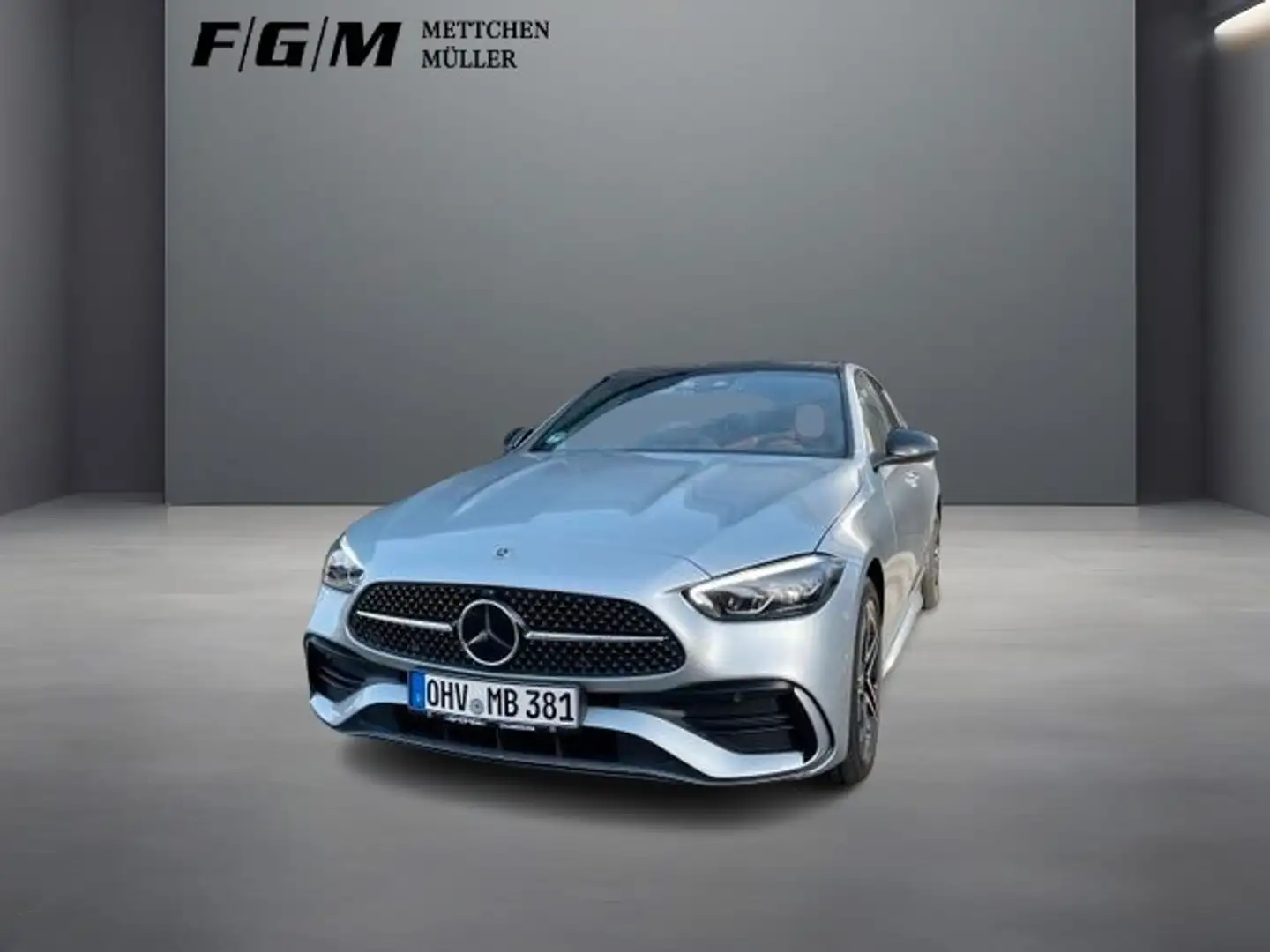 Mercedes-Benz C 300 de 4M AMG Burm|KeyGo|S-Dach|TWA|Night|Pano Argent - 1