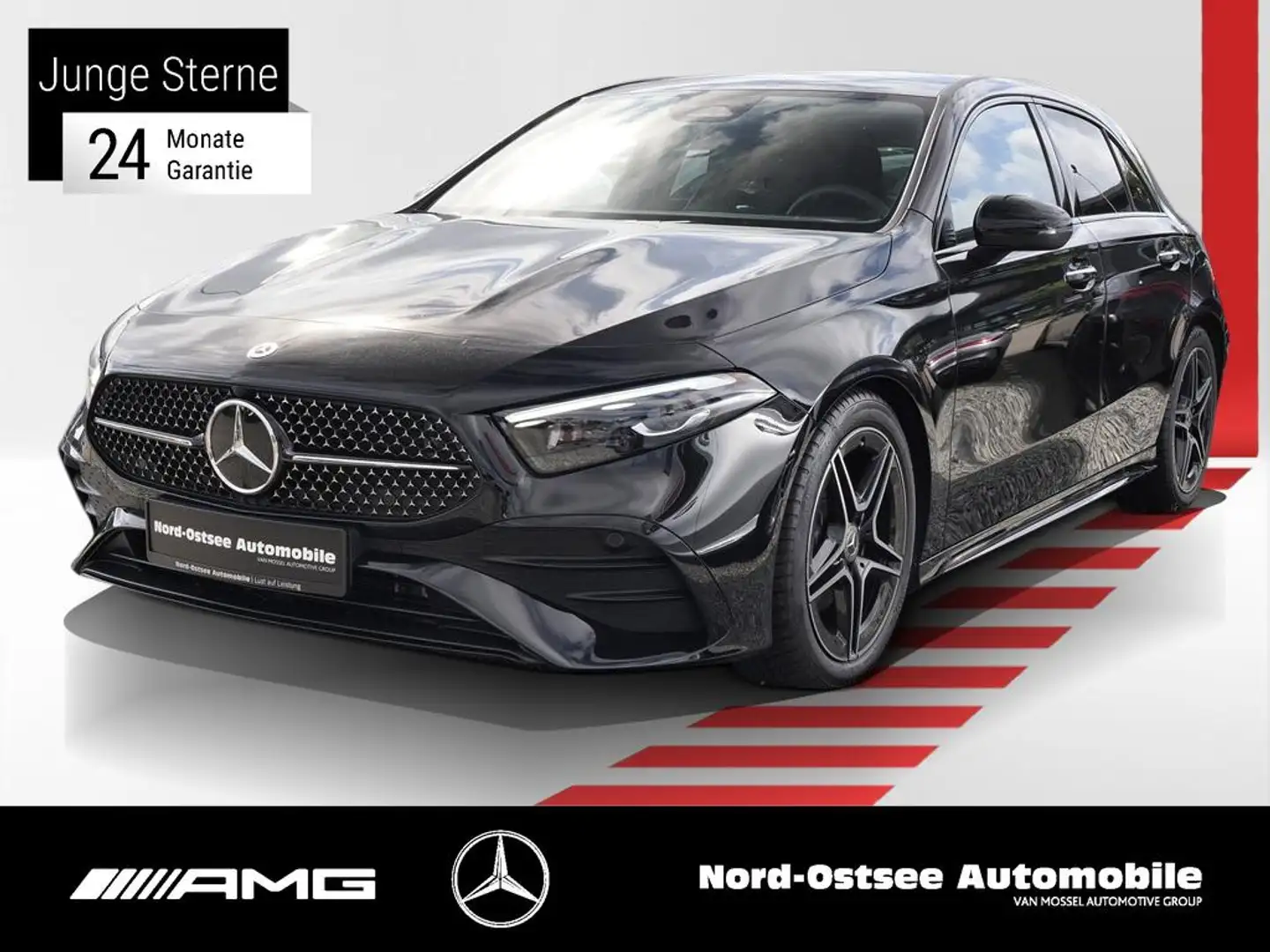 Mercedes-Benz A 200 AMG NAVI LED PANO KAM KEYLESS SHZ KLIMA Black - 1