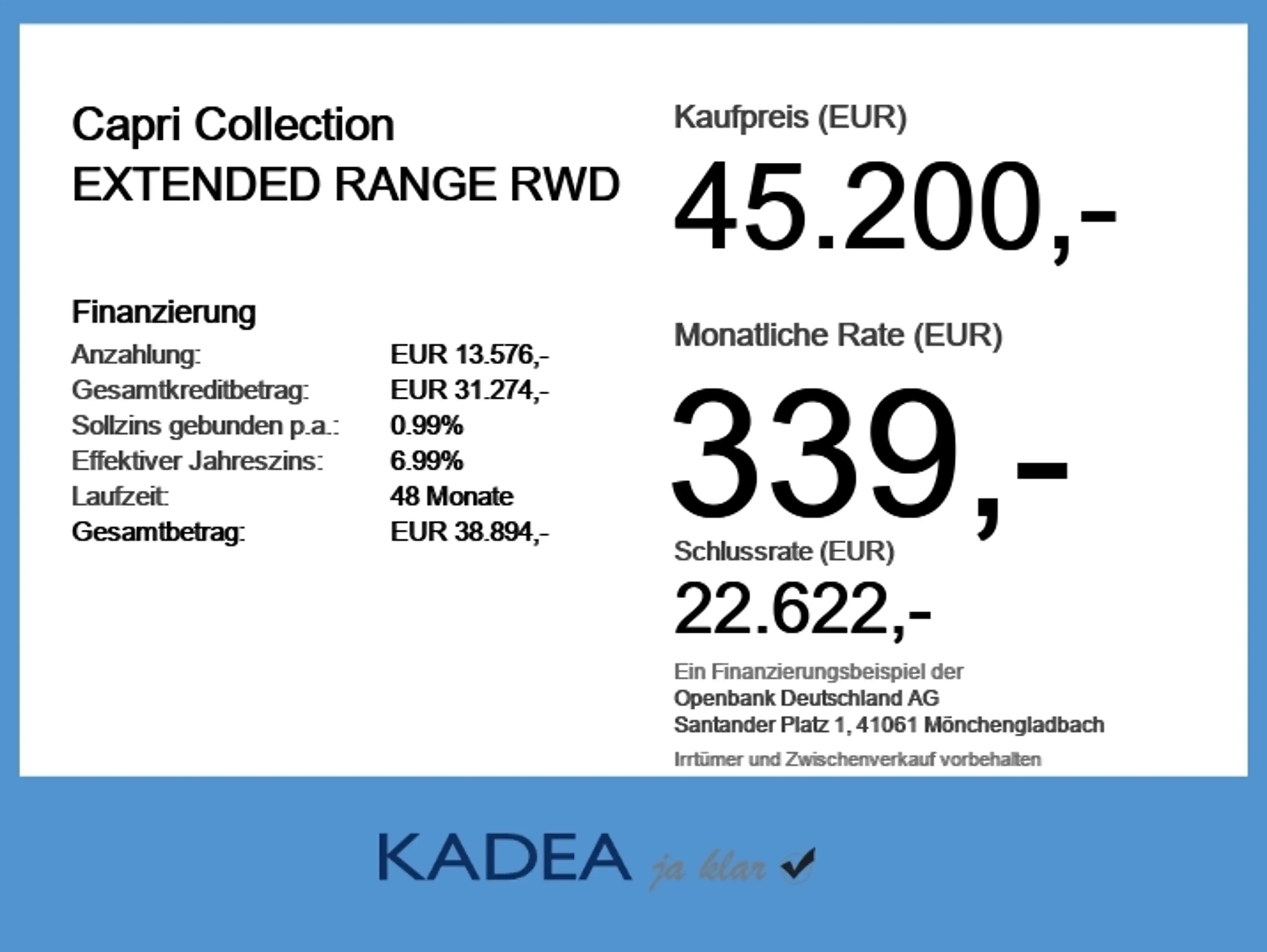 Ford Capri Collection EXTENDED RANGE RWD iACC*360*HUD — photo 6