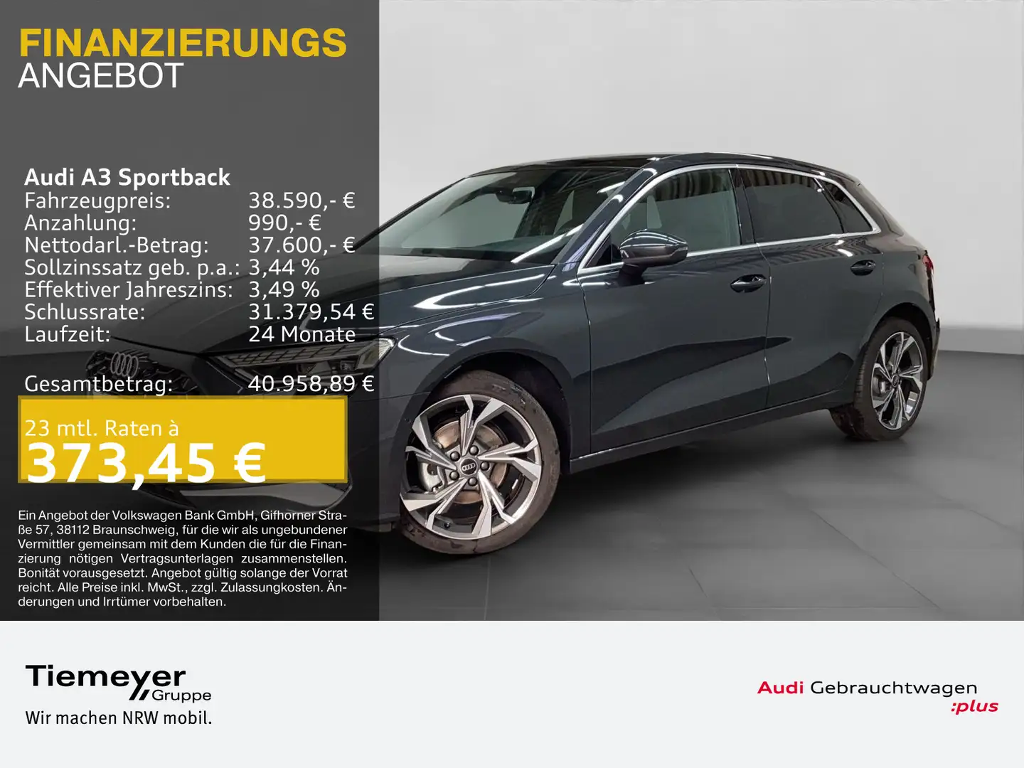 Audi A3 30 TFSI S LINE PANO MATRIX SONOS Hu Grau - 1