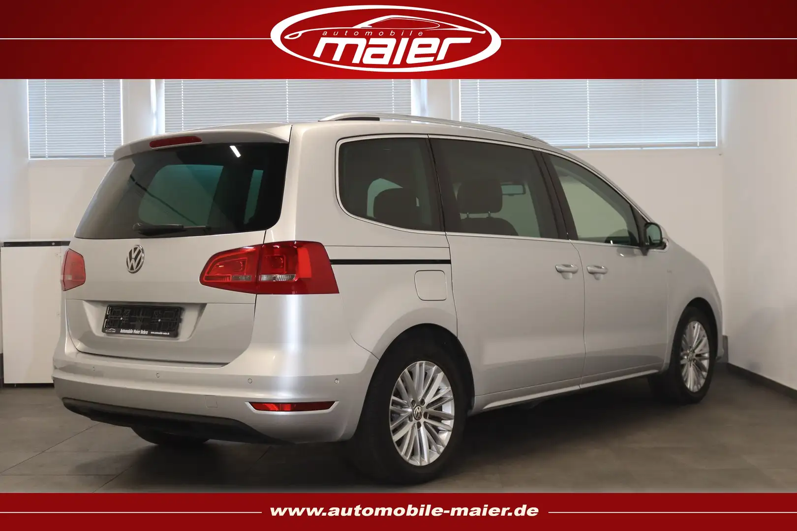 Volkswagen Sharan 2.0 TDI Cup-7Sitzer-Tempomat-AHK-SHZ-PDC- Plateado - 2