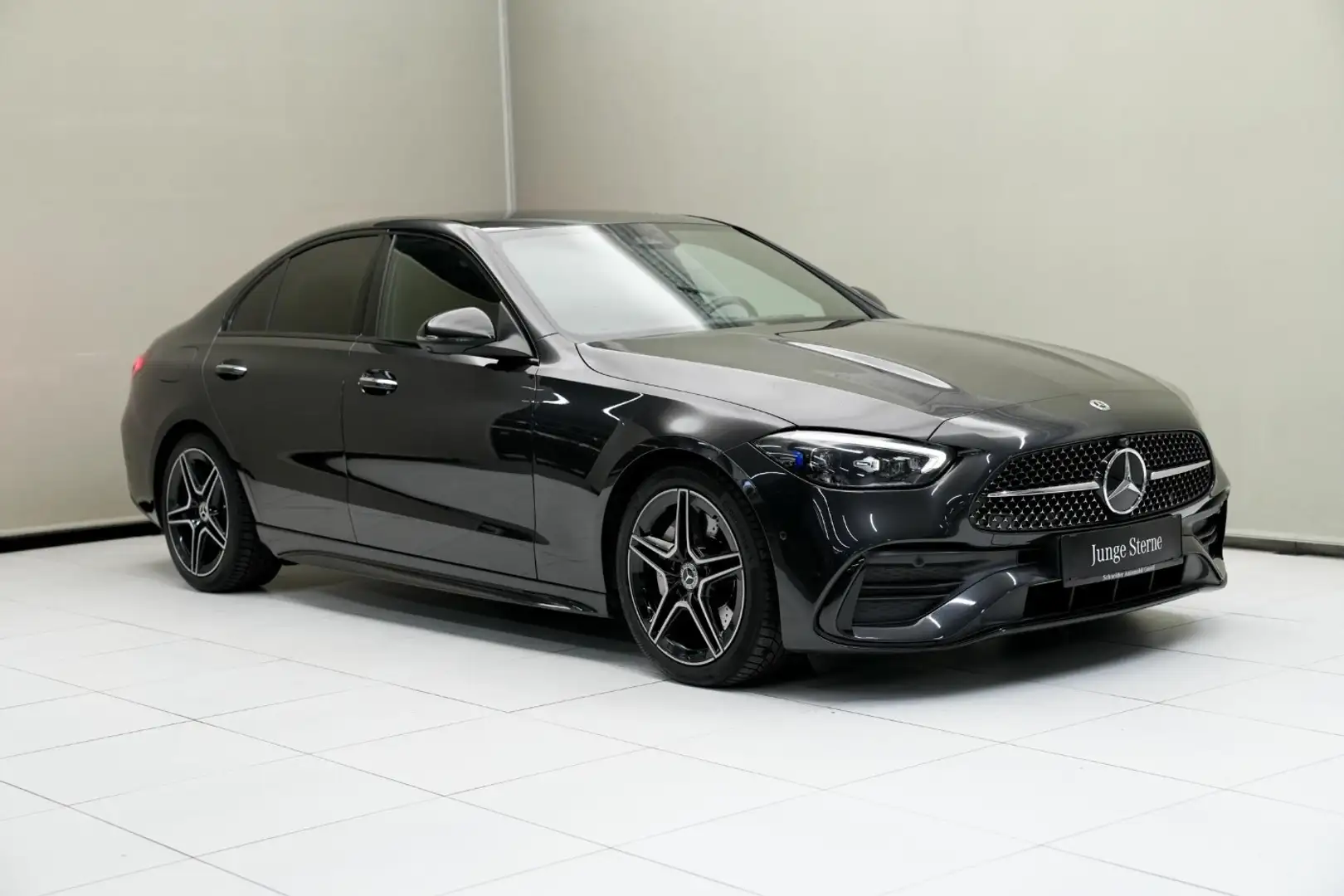 Mercedes-Benz C 220 d 4MATIC W-Paket Sport S-Sitz LED Night Gris - 1