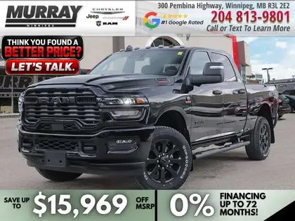 Black 2026 RAM 2500 Pickup Truck Four-Wheel Drive 8-Speed Automatic