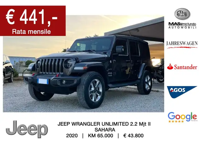 Jeep Wrangler Unlimited 2.2 Mjt II Sahara