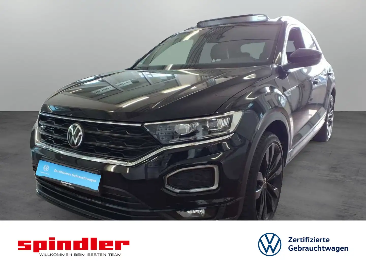 Volkswagen T-Roc 1.5 TSI R-line DSG Navi Pano AHK LED Keyl Schwarz - 1