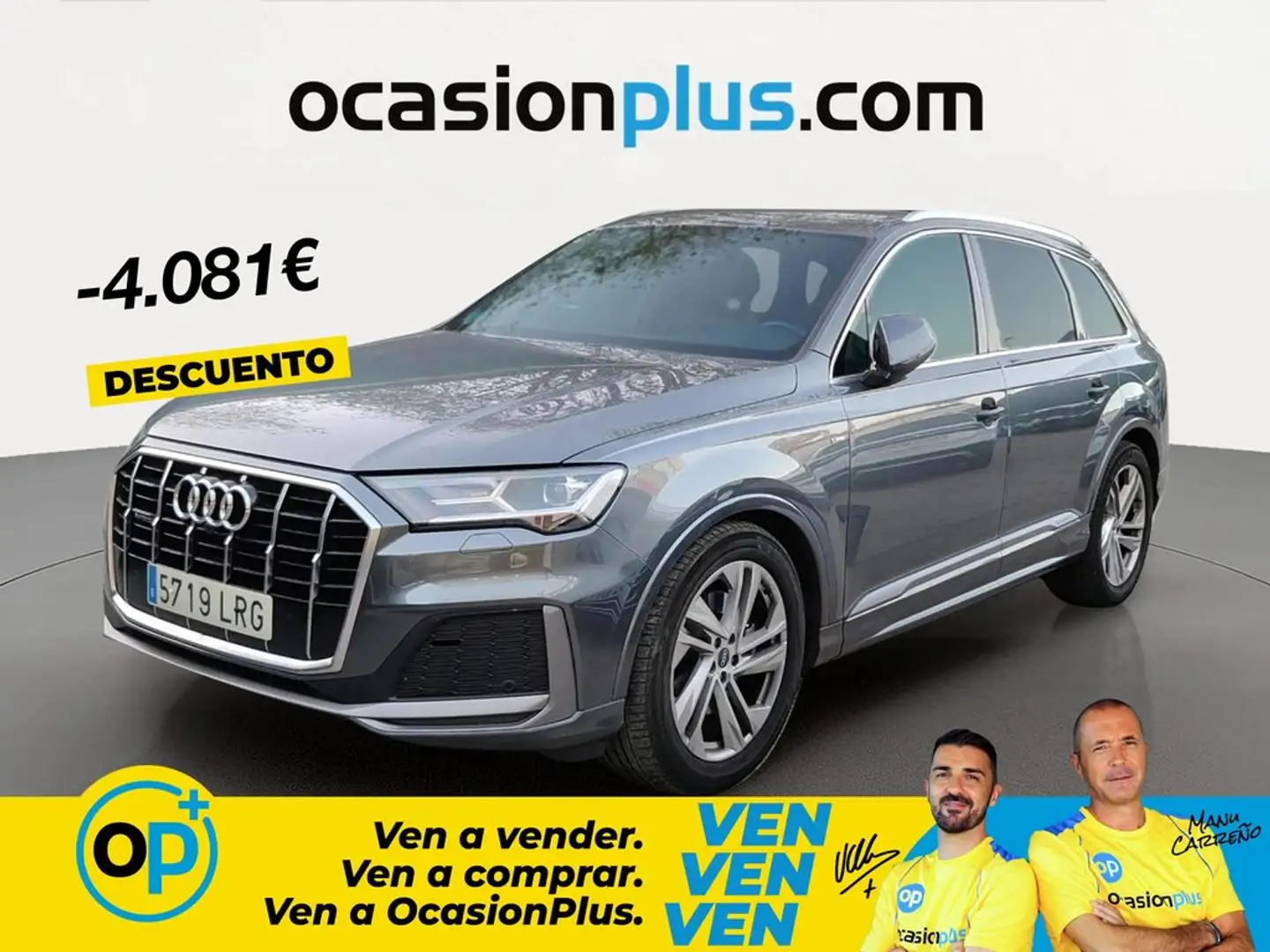Audi Q7 45 TDI S line quattro Gris - 1