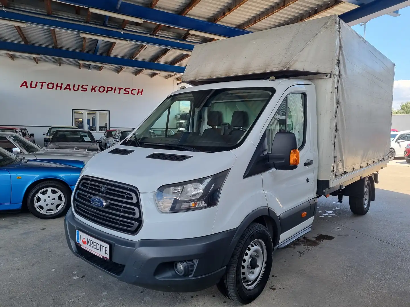 Ford Transit Pritsche 2,0 TDCi L3H1 - Topzustand! Weiß - 1