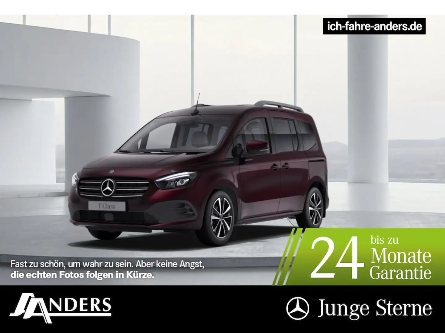 Mercedes-Benz T-Klasse d PROGRESSIVE LED*SHZ*Klima*AUT*MBUX*Leder Rot - 1