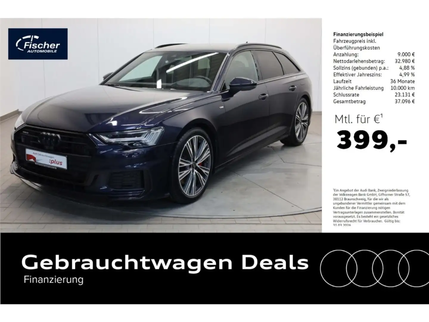 Audi A6 Avant 55 TFSI e quattro Sport Blau - 1