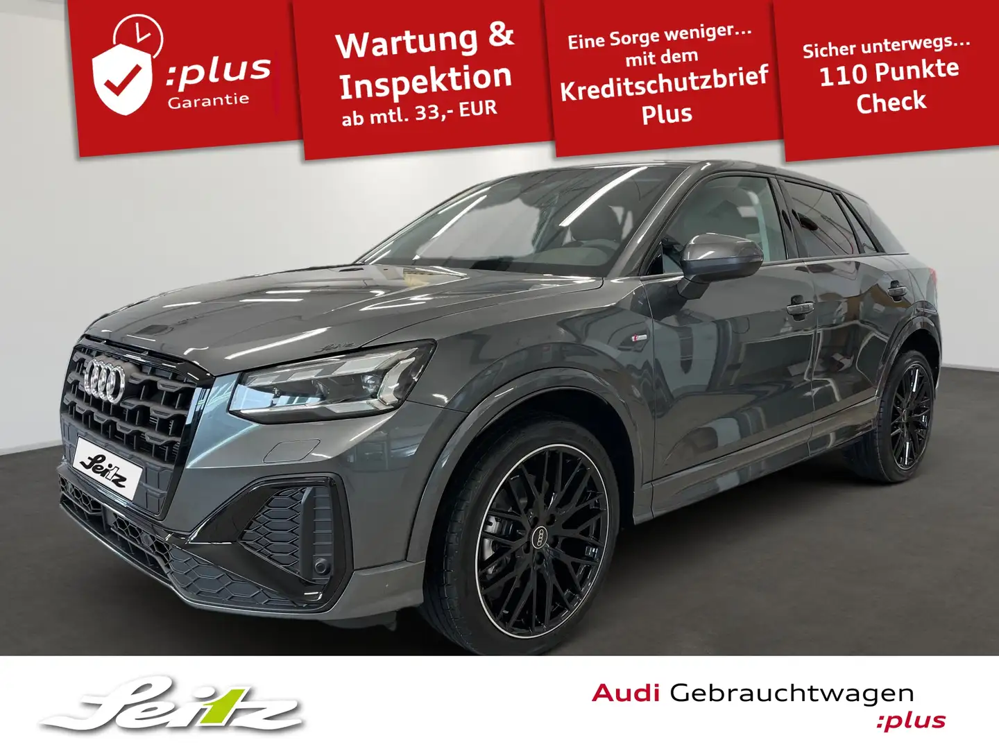 Audi Q2 35 TDI quattro S line *AHK*NAVI*KAMERA* Grau - 1