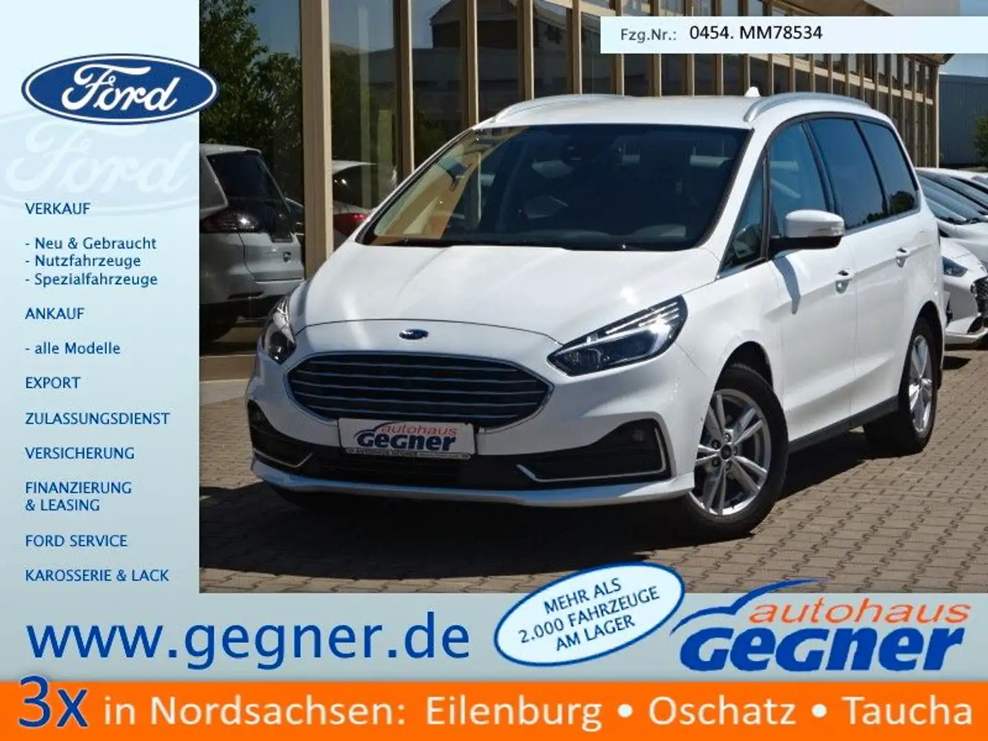 Ford Galaxy 190PS FHEV Hybrid Titanium Navi ACC Weiß - 1