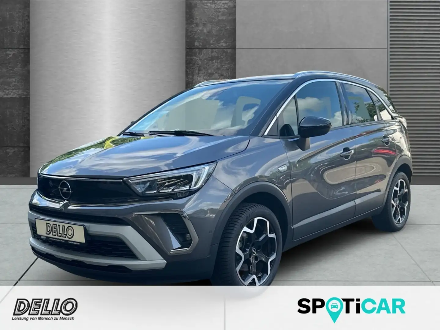 Opel Crossland Ultimate Paket 1.2 T Navi Leder LED Apple CarPlay Grau - 1