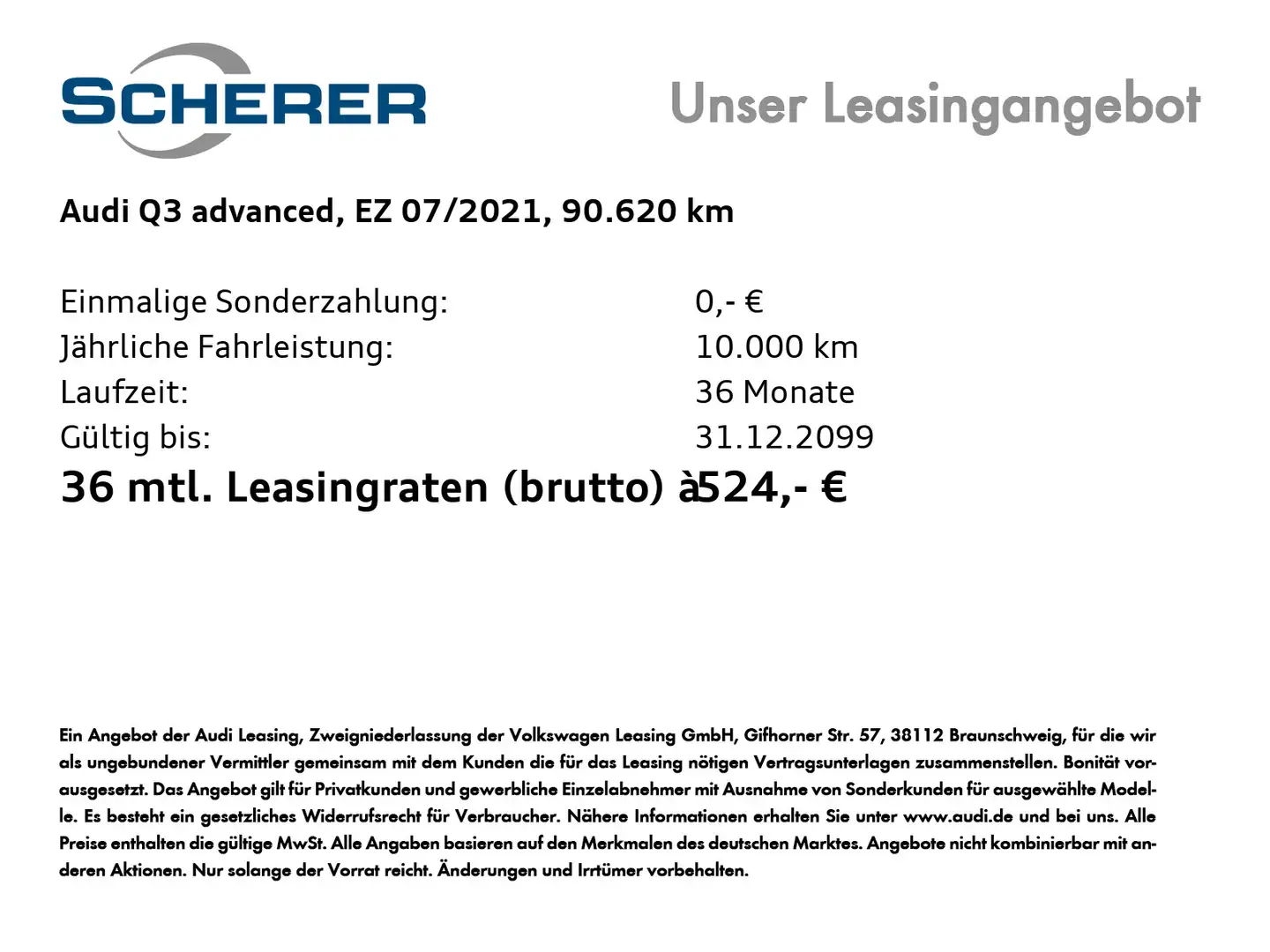 Audi Q3 35 TDI S tronic advanced AHK NAVI SHZ Grijs - 2
