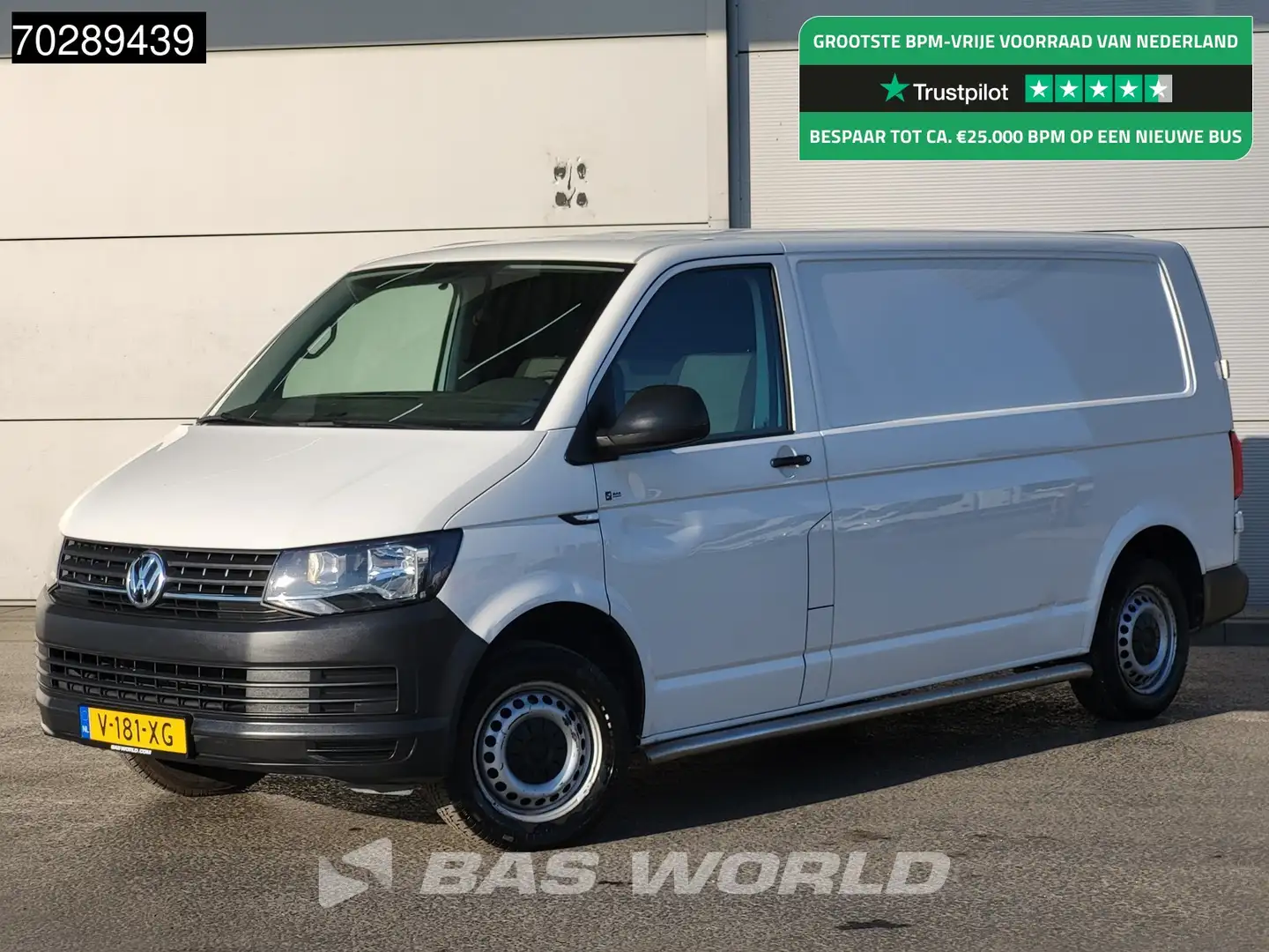 Volkswagen Transporter 102PK L2H1 Trekhaak Airco Euro6 APK 03-2026 L2 7m3 Wit - 1