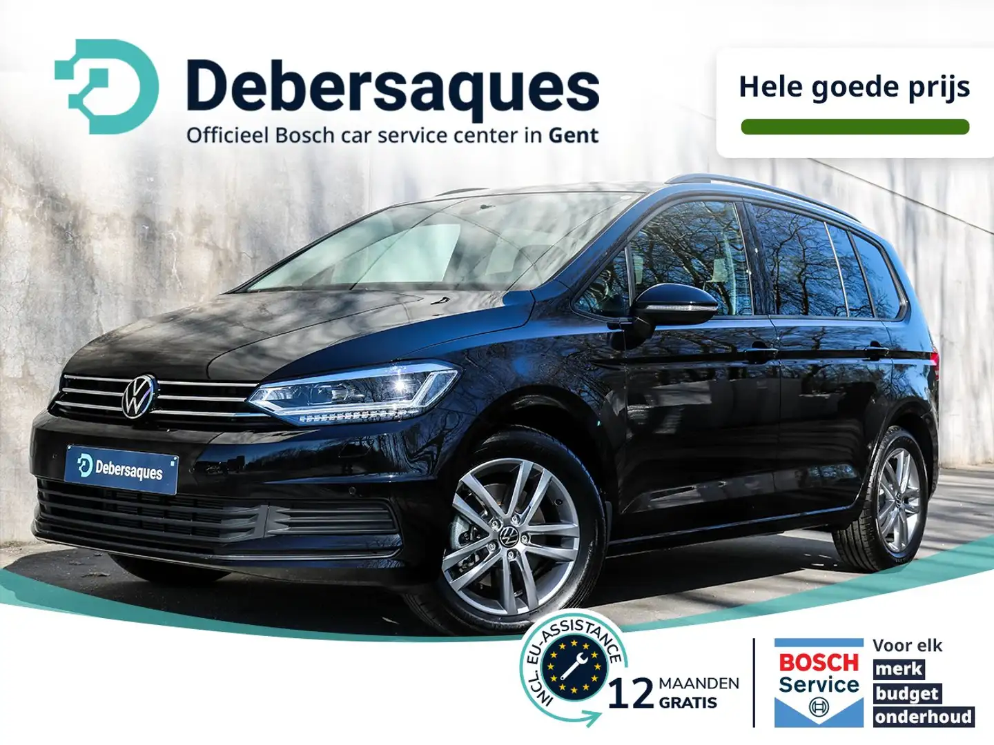 Volkswagen Touran 1.5 TSI DSG - MATRIX - TREKHAAK - 7 ZITS - 90KM!! Noir - 1