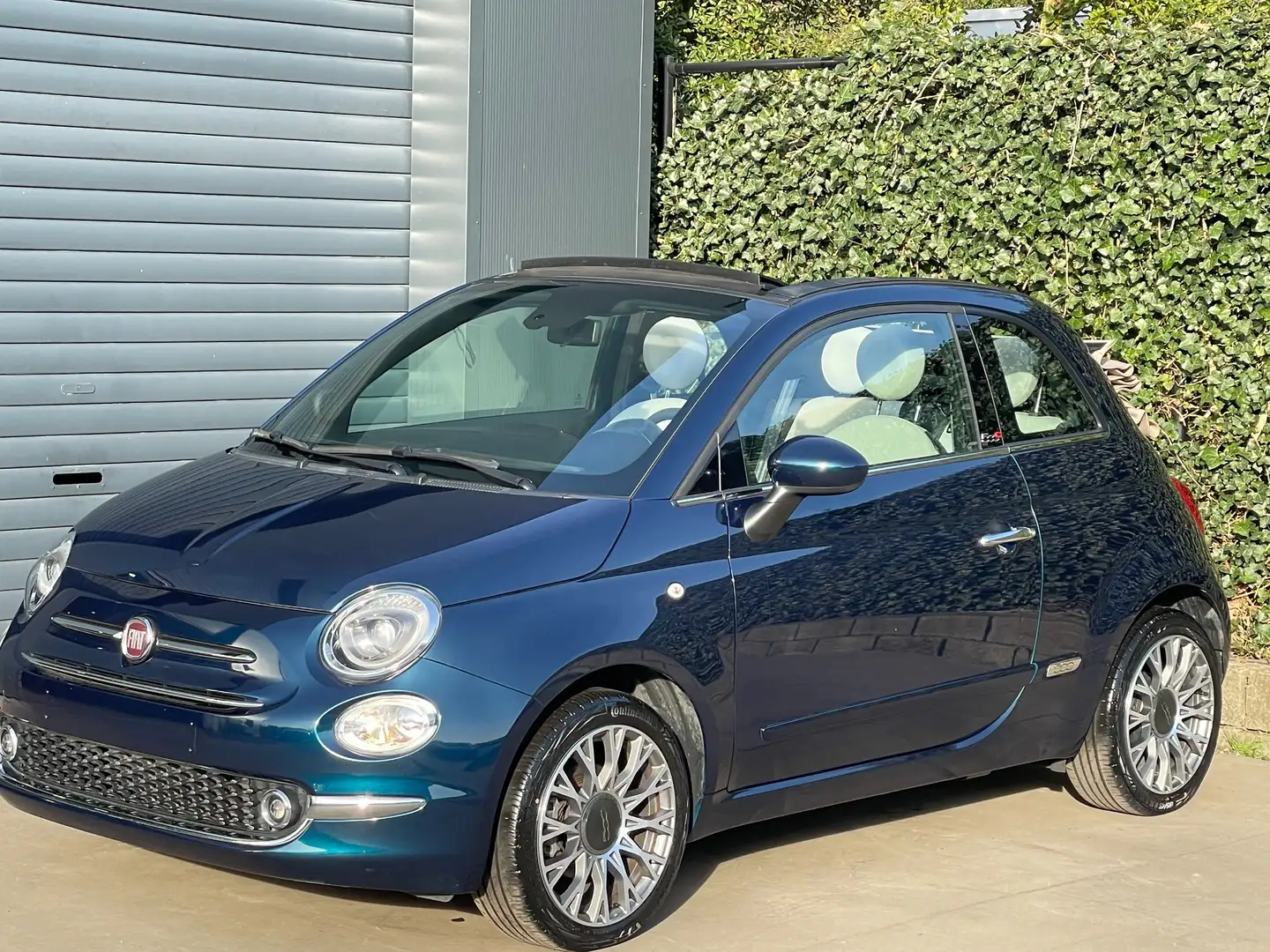 Fiat 500C Hybride virtual cockpit Blu Ottanio 12M Garantie Blauw - 2