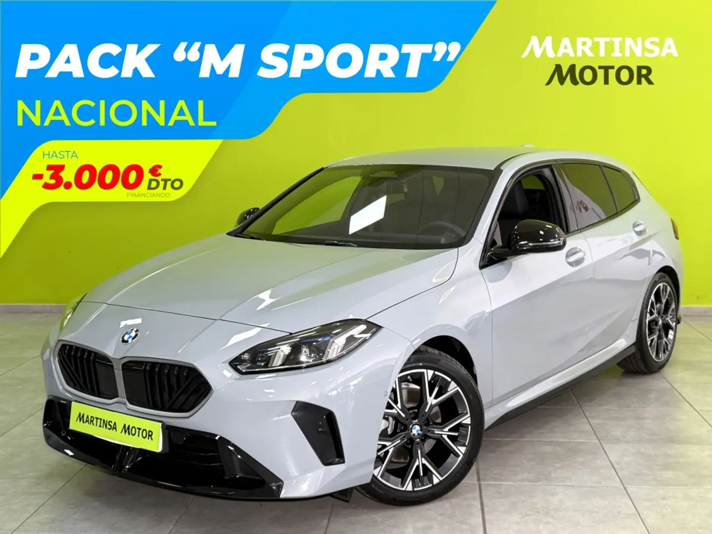 BMW 116 120iA M Sport Gris - 1