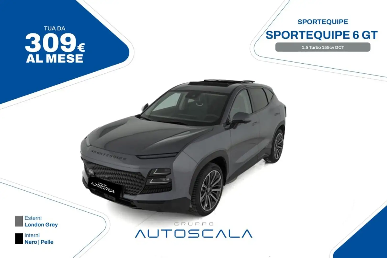 Sportequipe Sportequipe 6 GT 1.5 Turbo 155cv DCT Grigio - 1