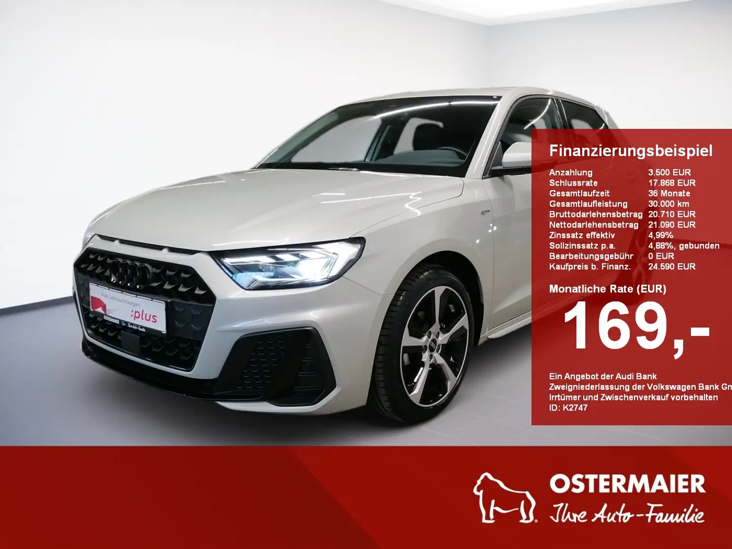 Audi A1 Sportback S-LINE 25TFSI 95PS.STRONIC.LED.NAVI.AC-A Silber - 1