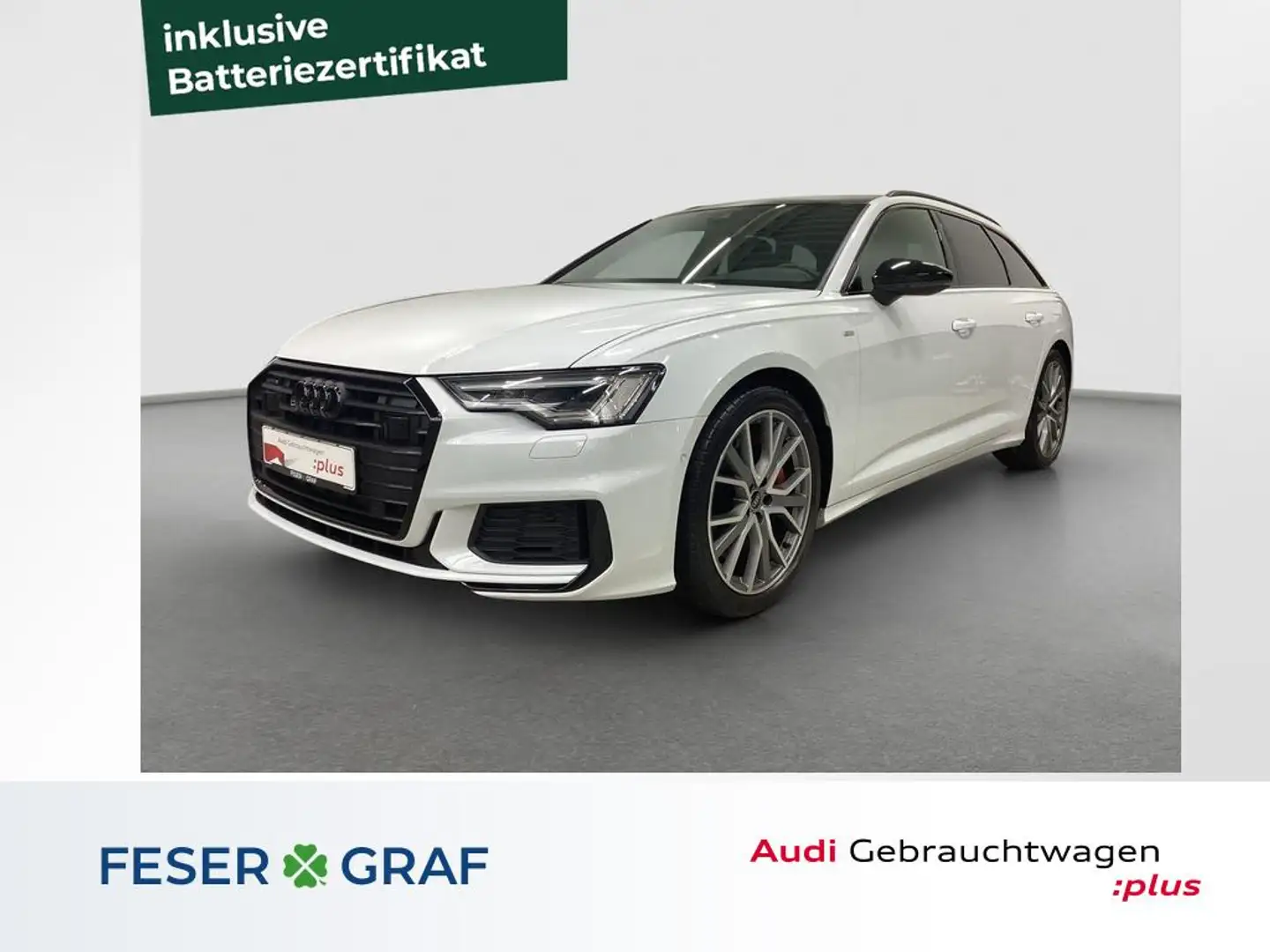 Audi A6 Avant S line 55 TFSI e Pano B&O ACC RFK Keyless Weiß - 1