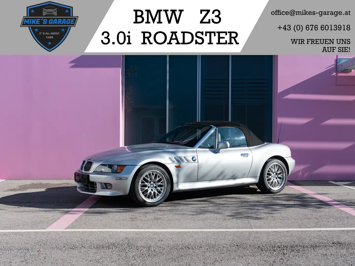 BMW Z3 Z3 3.0i *SCHALTER* *2-BESITZ* *NUR 52788KM* Silber - 1