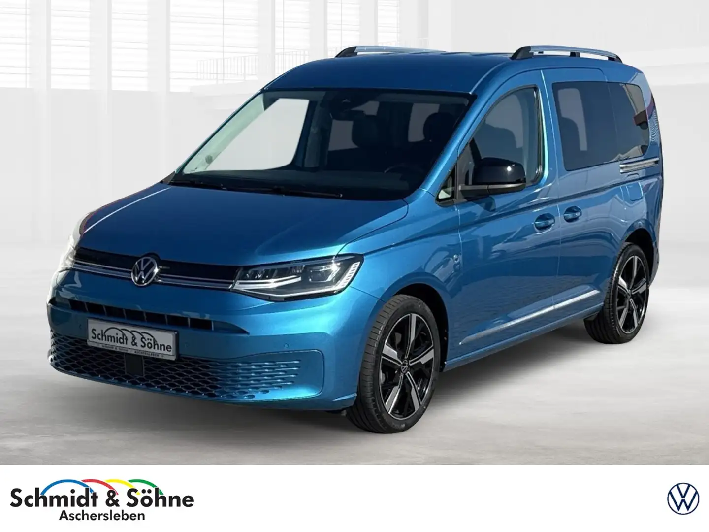 Volkswagen Caddy Style 2.0 TDI DSG LED+AHK+TOTW+STHZ+ACC Klima Blau - 1